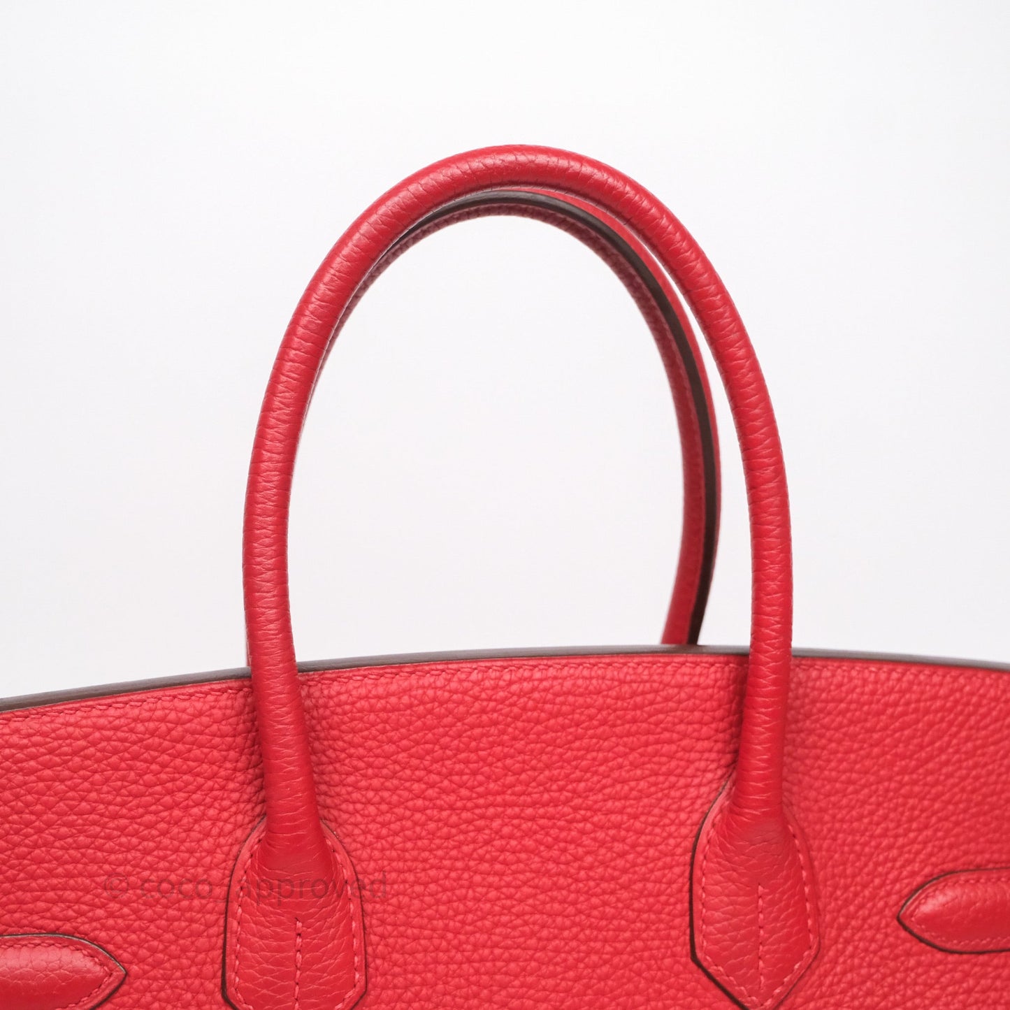 Hermès Birkin 30 Rouge Clemence Palladium Hardware