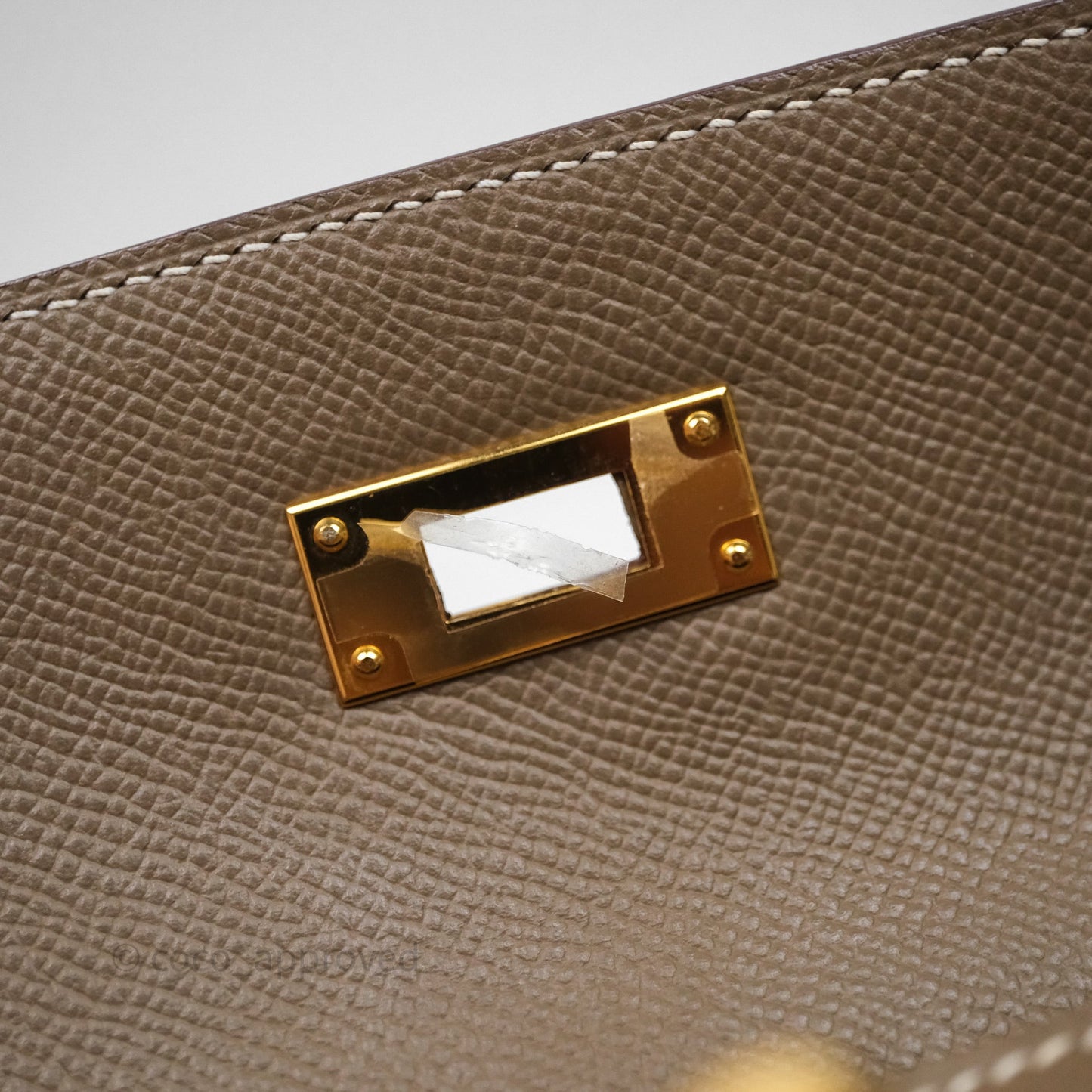 Hermes Kelly 28 Etoupe 18 Epsom Gold Hardware