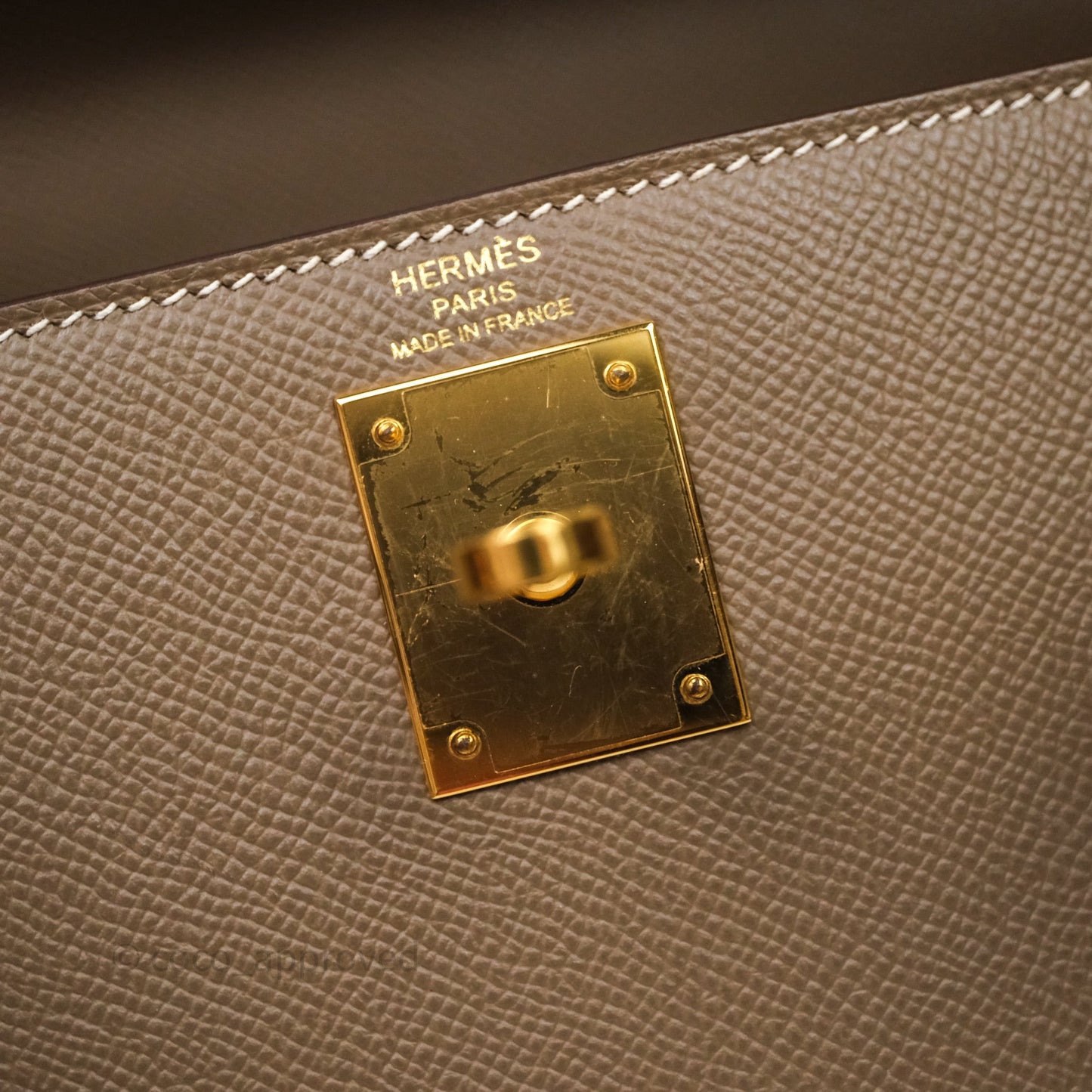 Hermes Kelly 28 Etoupe 18 Epsom Gold Hardware