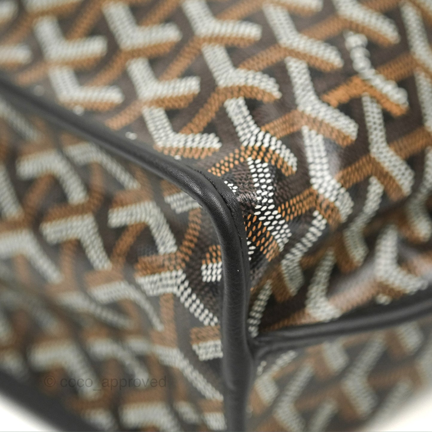 Goyard Anjou Mini Bag Goyardine Canvas Black
