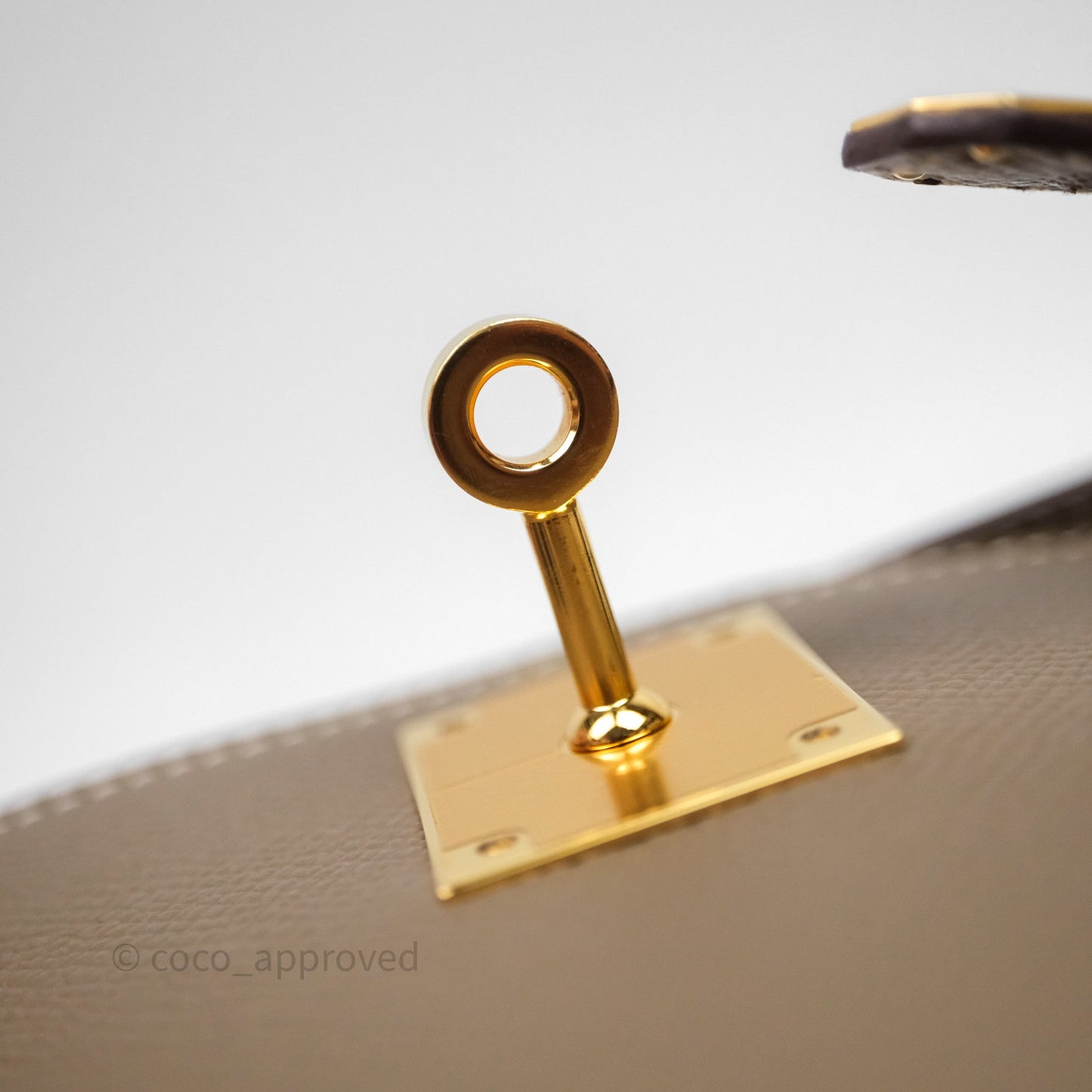 Hermes Kelly 28 Etoupe 18 Epsom Gold Hardware