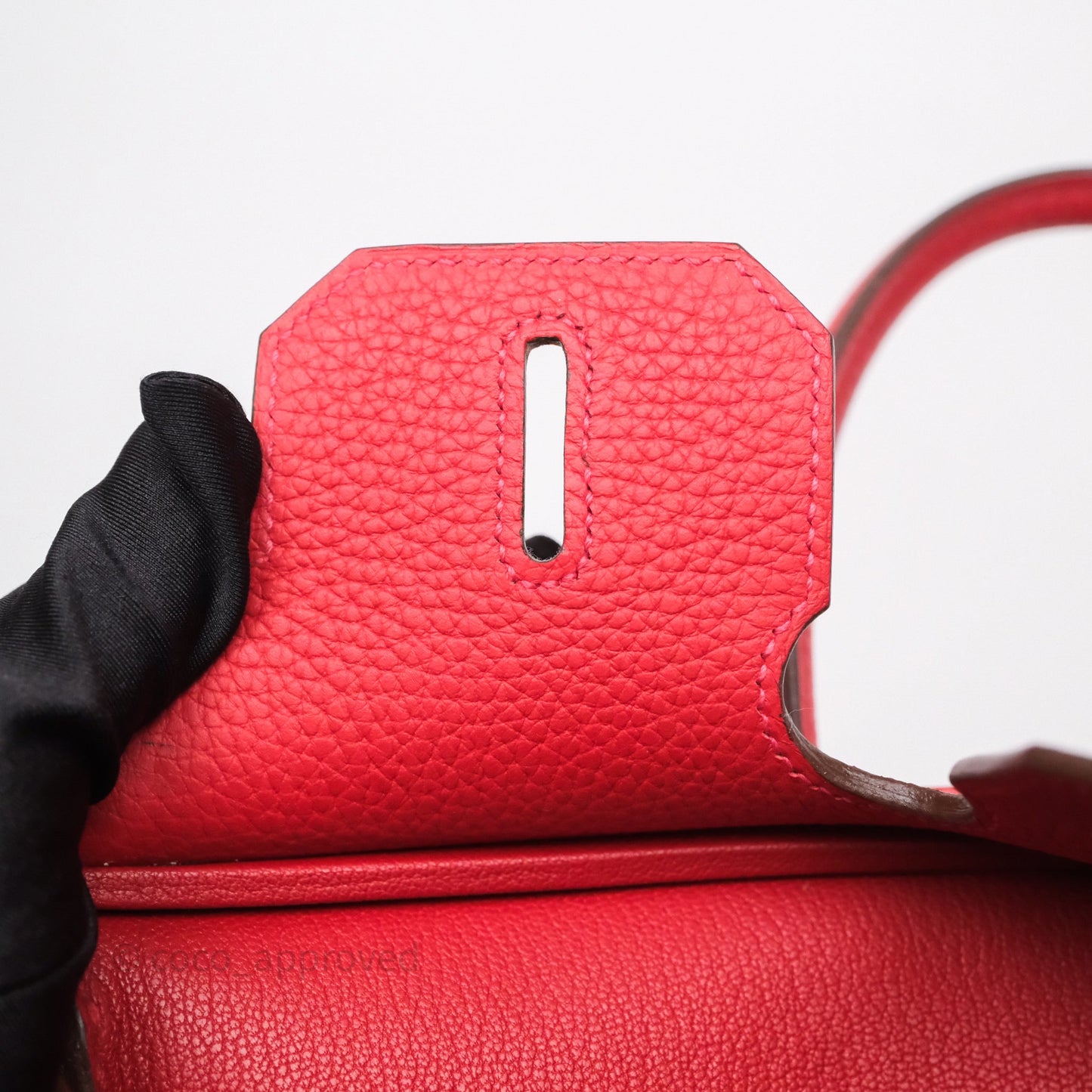 Hermès Birkin 30 Rouge Clemence Palladium Hardware