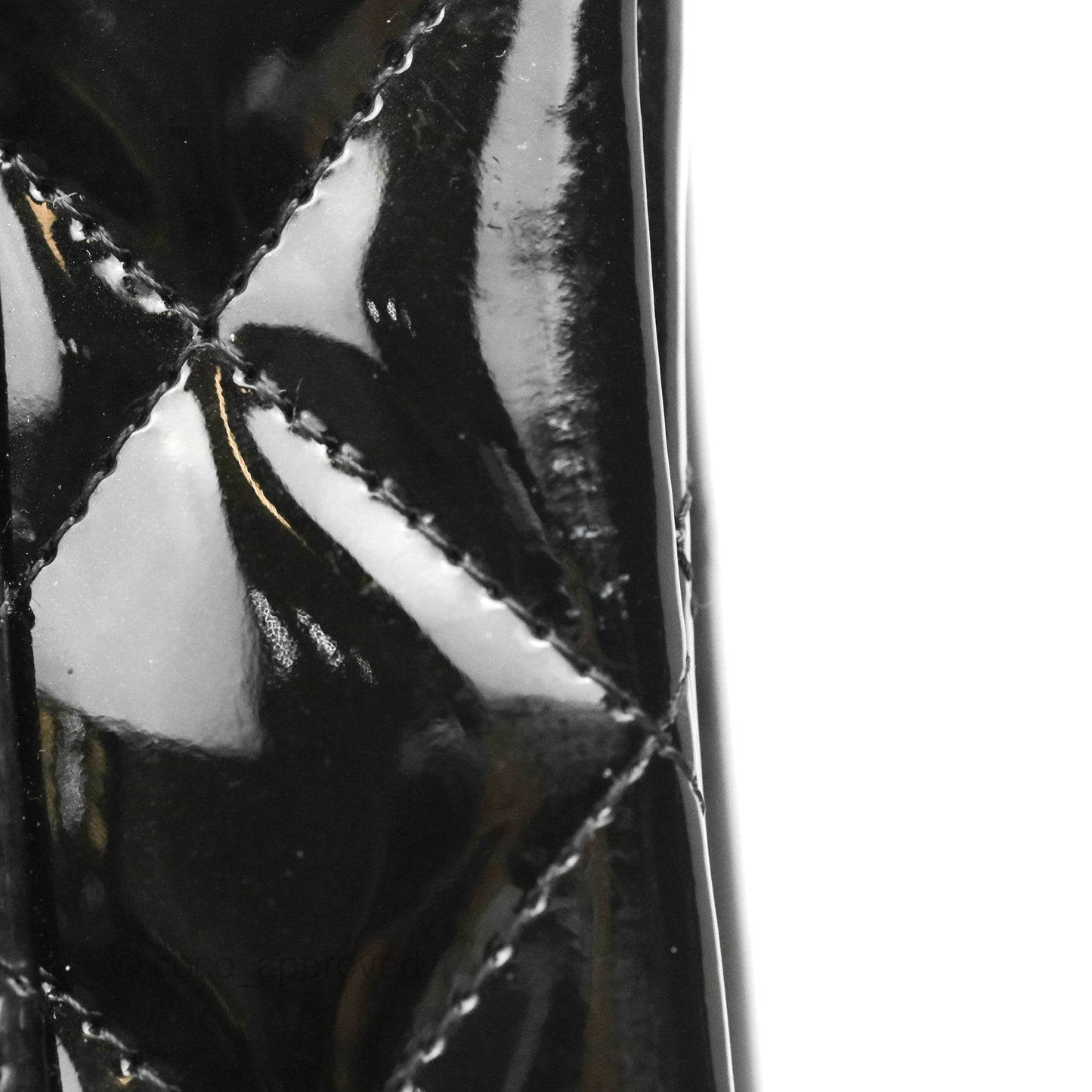 Chanel Quilted Maxi Single Flap Black Patent Silver Hardware