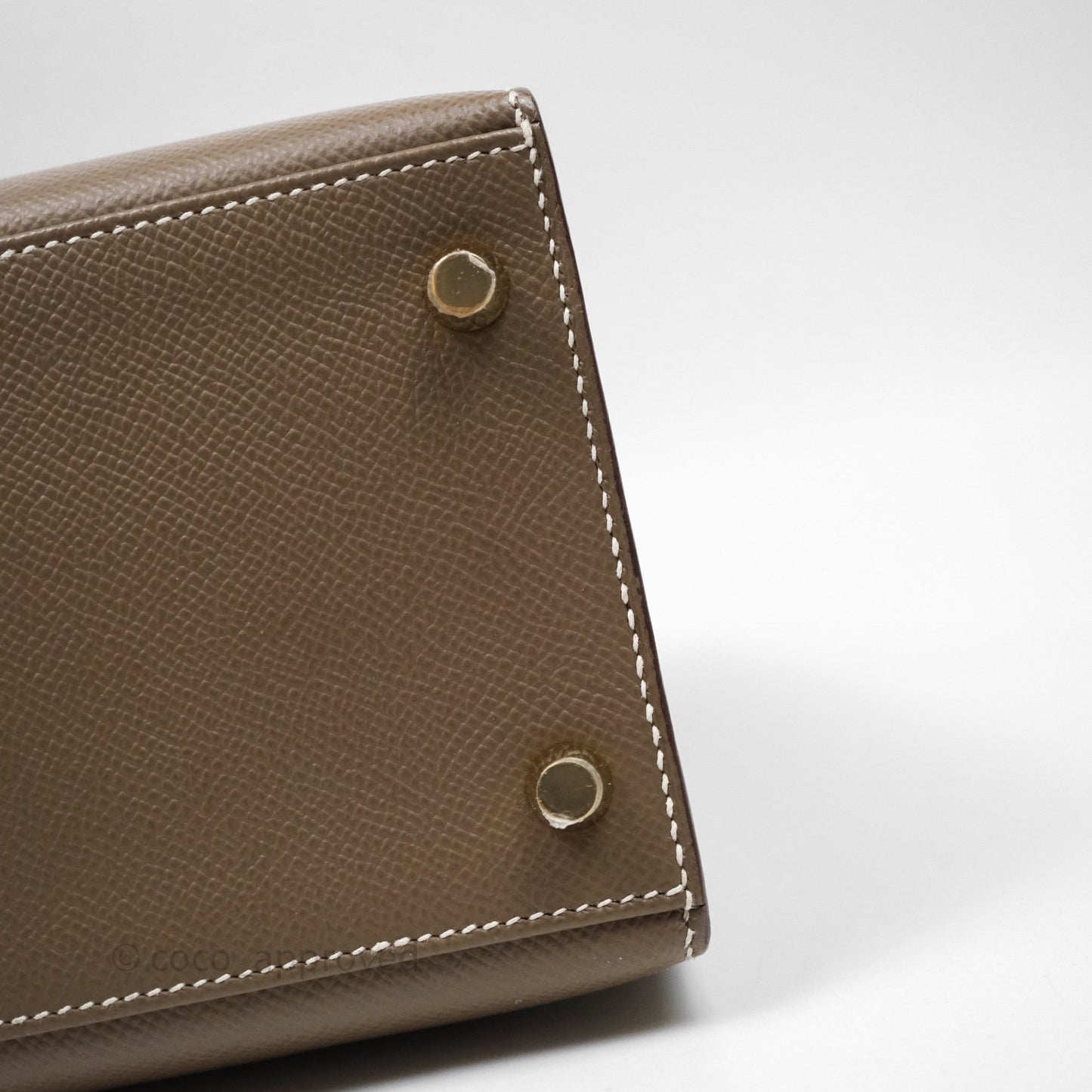 Hermes Kelly 28 Etoupe 18 Epsom Gold Hardware