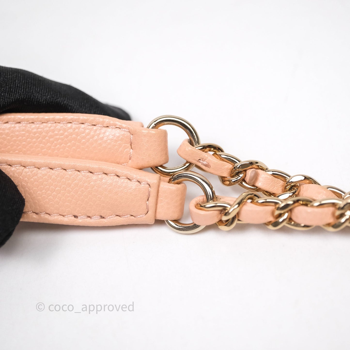 Chanel Small Coco Handle Quilted Pink Clair Caviar Gold Hardware