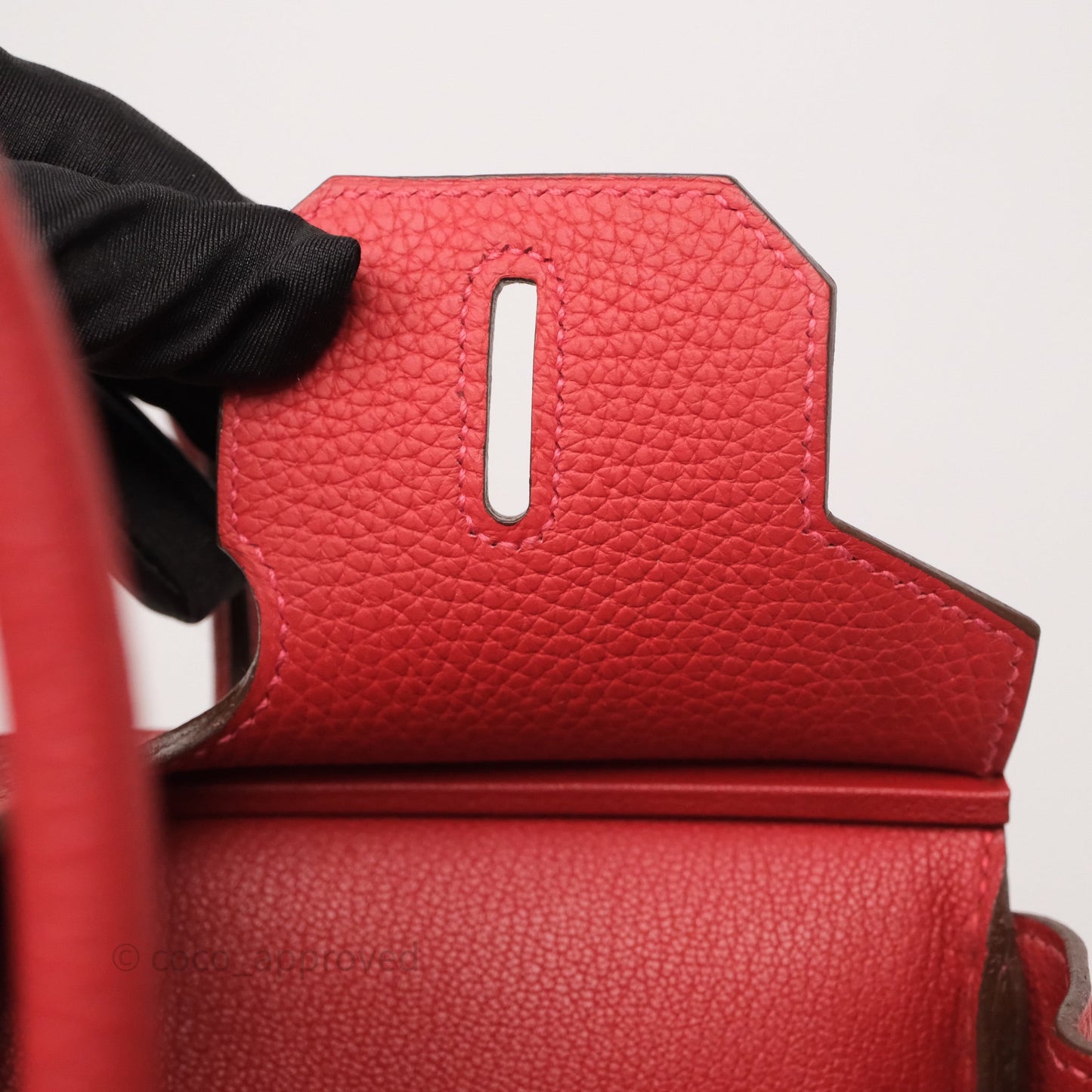 Hermès Birkin 30 Rouge Clemence Palladium Hardware