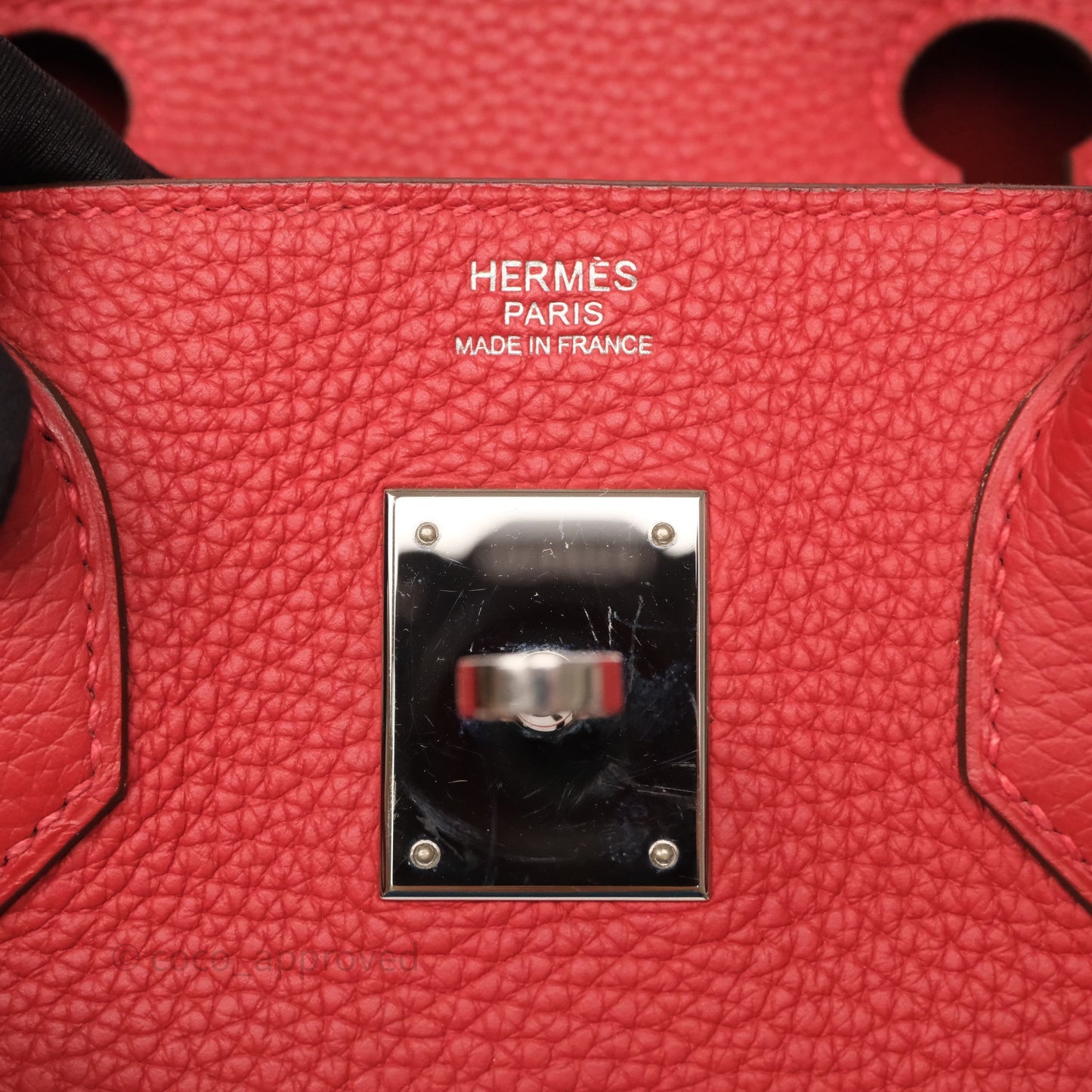 Hermès Birkin 30 Rouge Clemence Palladium Hardware