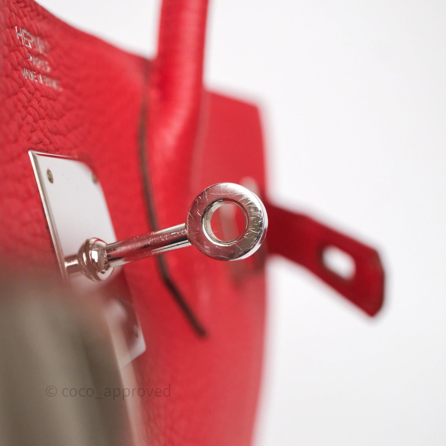 Hermès Birkin 30 Rouge Clemence Palladium Hardware