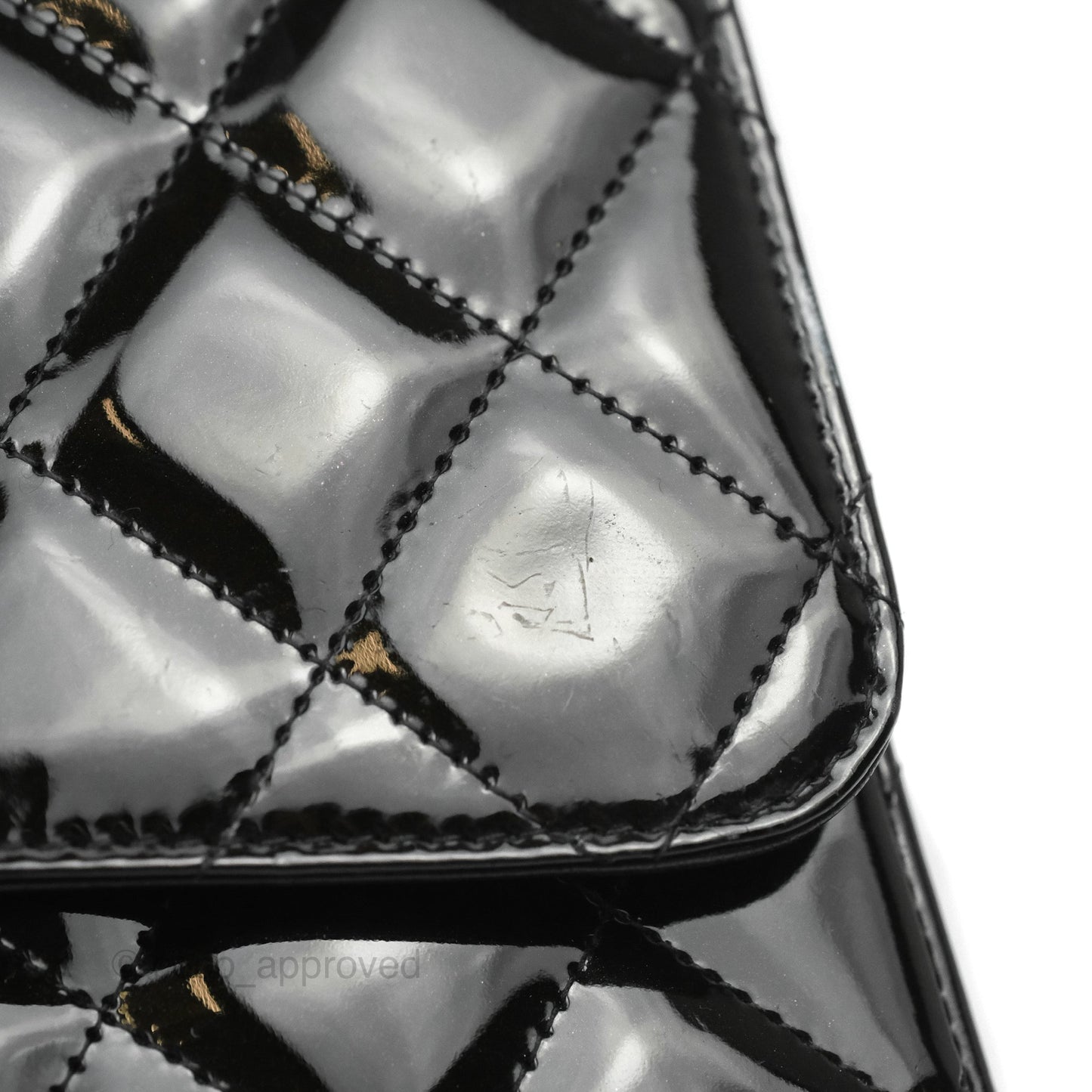 Chanel Quilted Maxi Single Flap Black Patent Silver Hardware