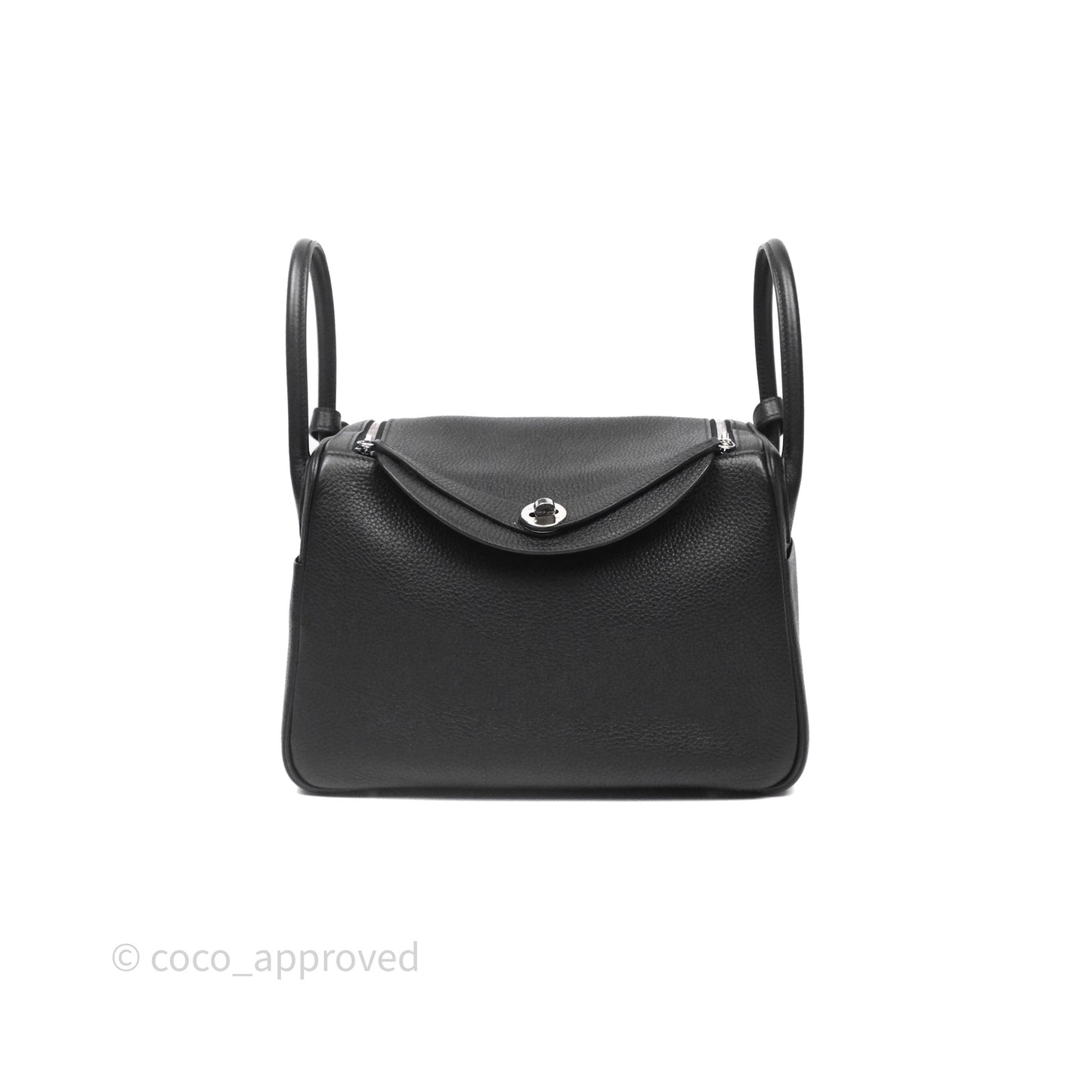 Hermès Lindy 30 Black Noir 89 Clemence Palladium Hardware