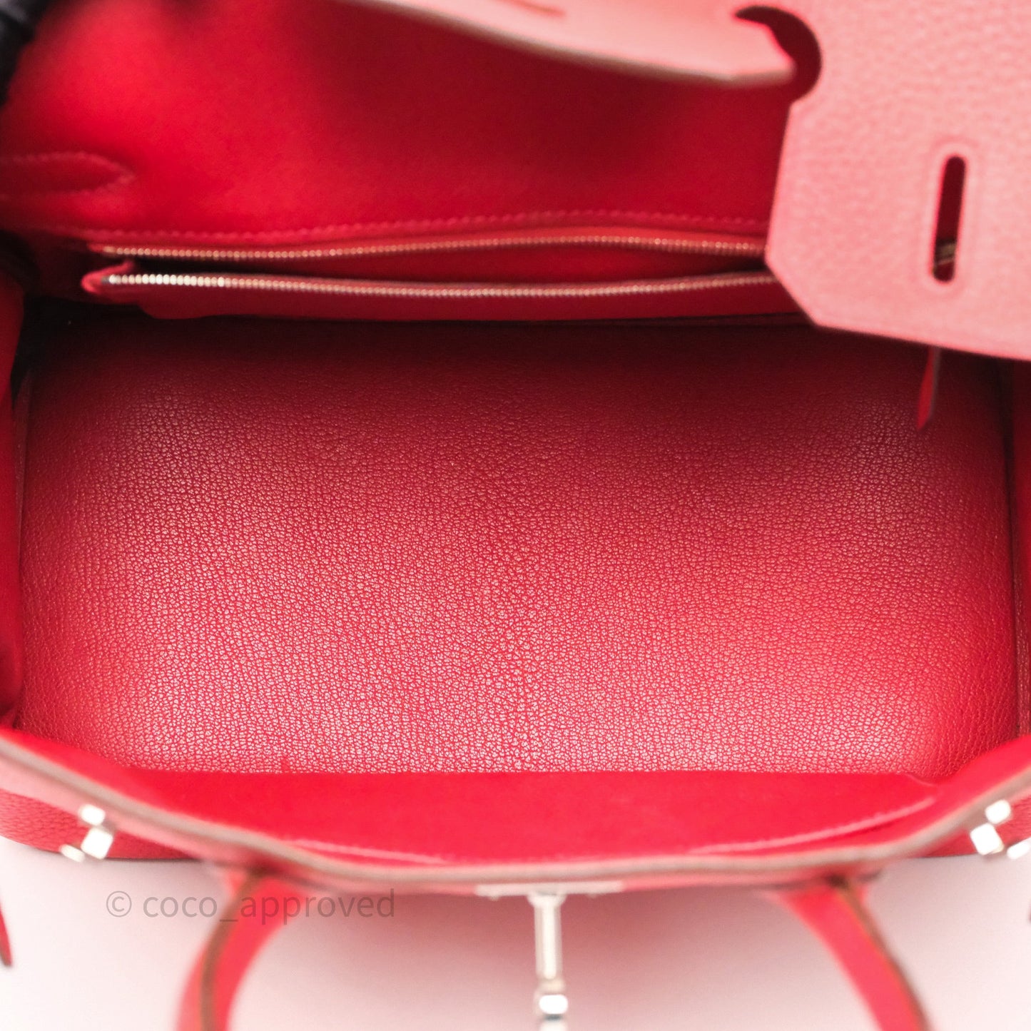 Hermès Birkin 30 Rouge Clemence Palladium Hardware