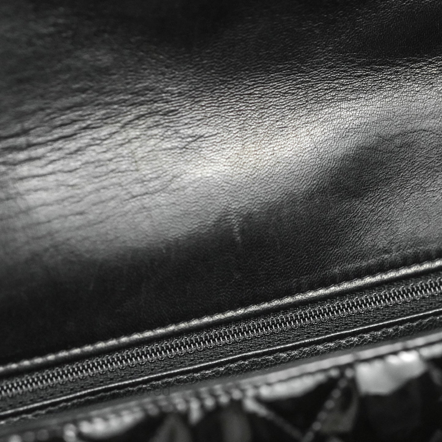 Chanel Quilted Maxi Single Flap Black Patent Silver Hardware