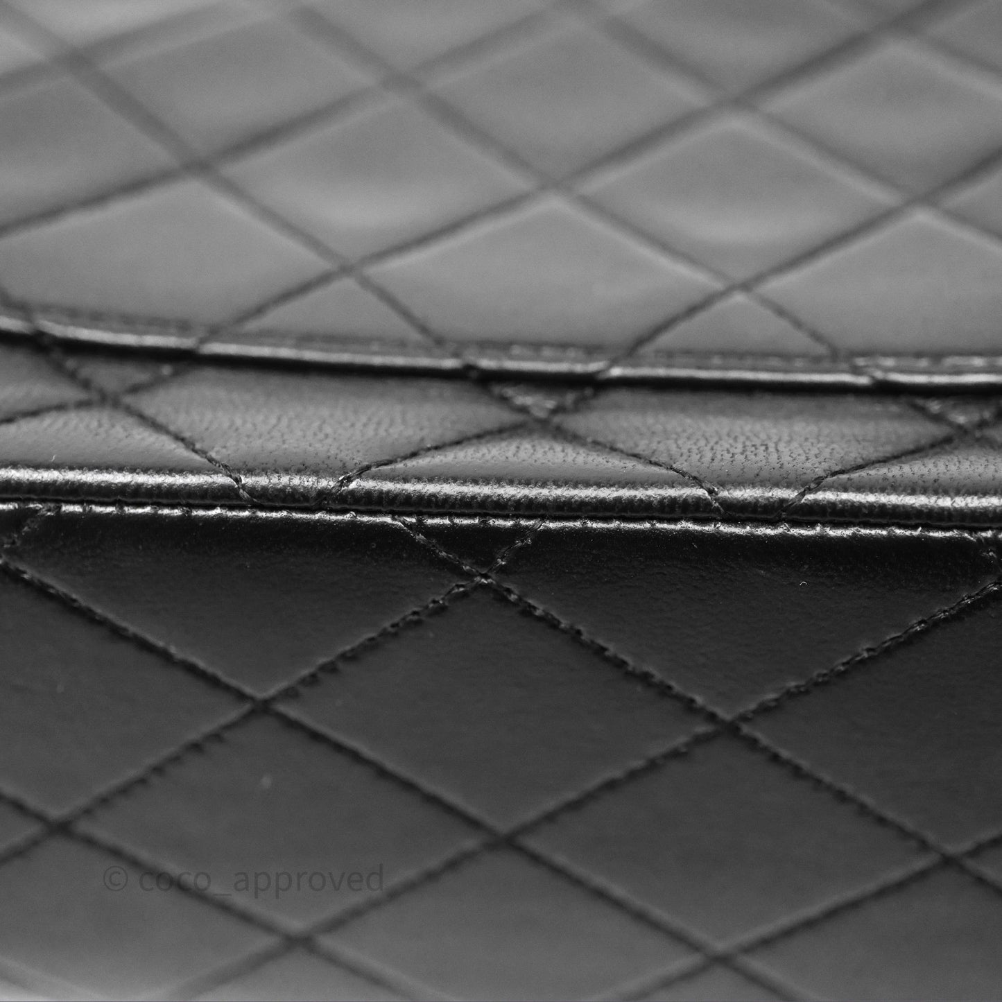 Chanel Classic Vintage Double Flap M/L Black Lambskin 24K Gold Hardware