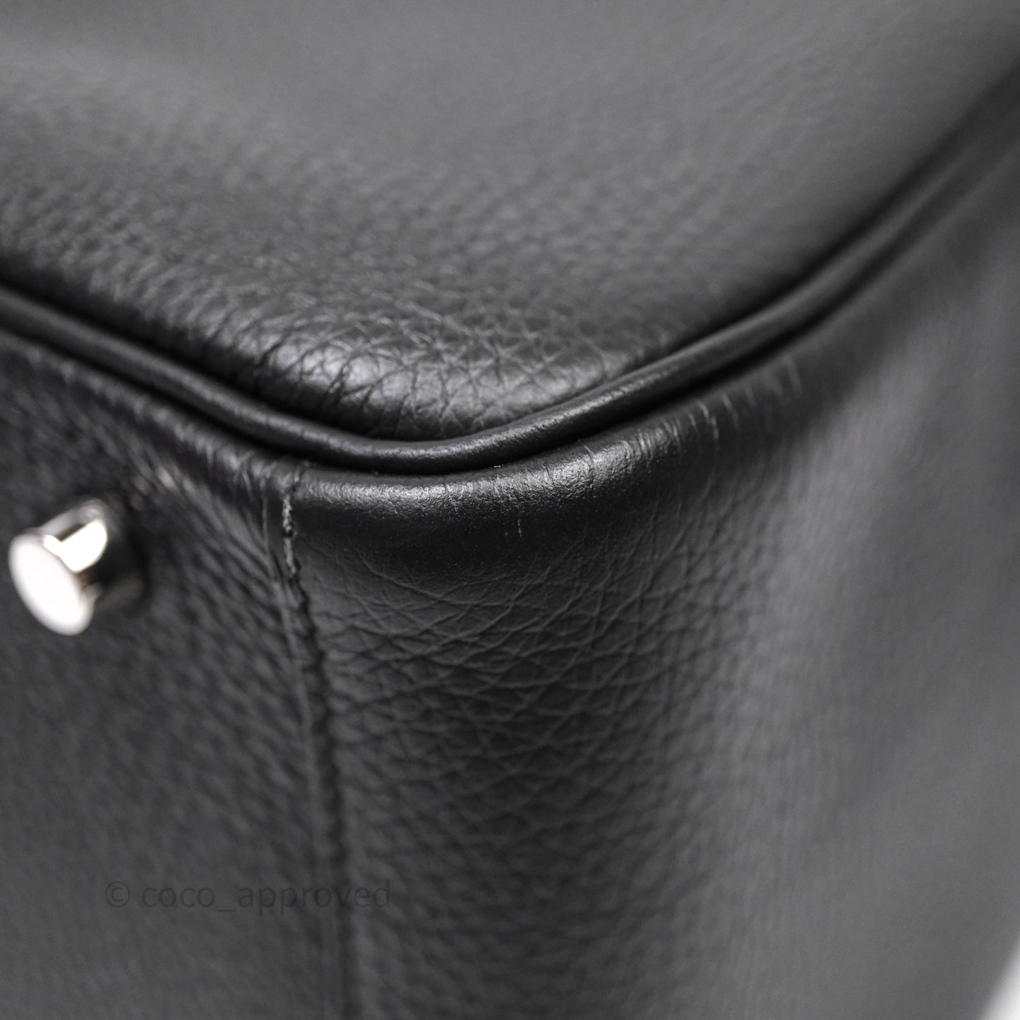 Hermès Lindy 30 Black Noir 89 Clemence Palladium Hardware
