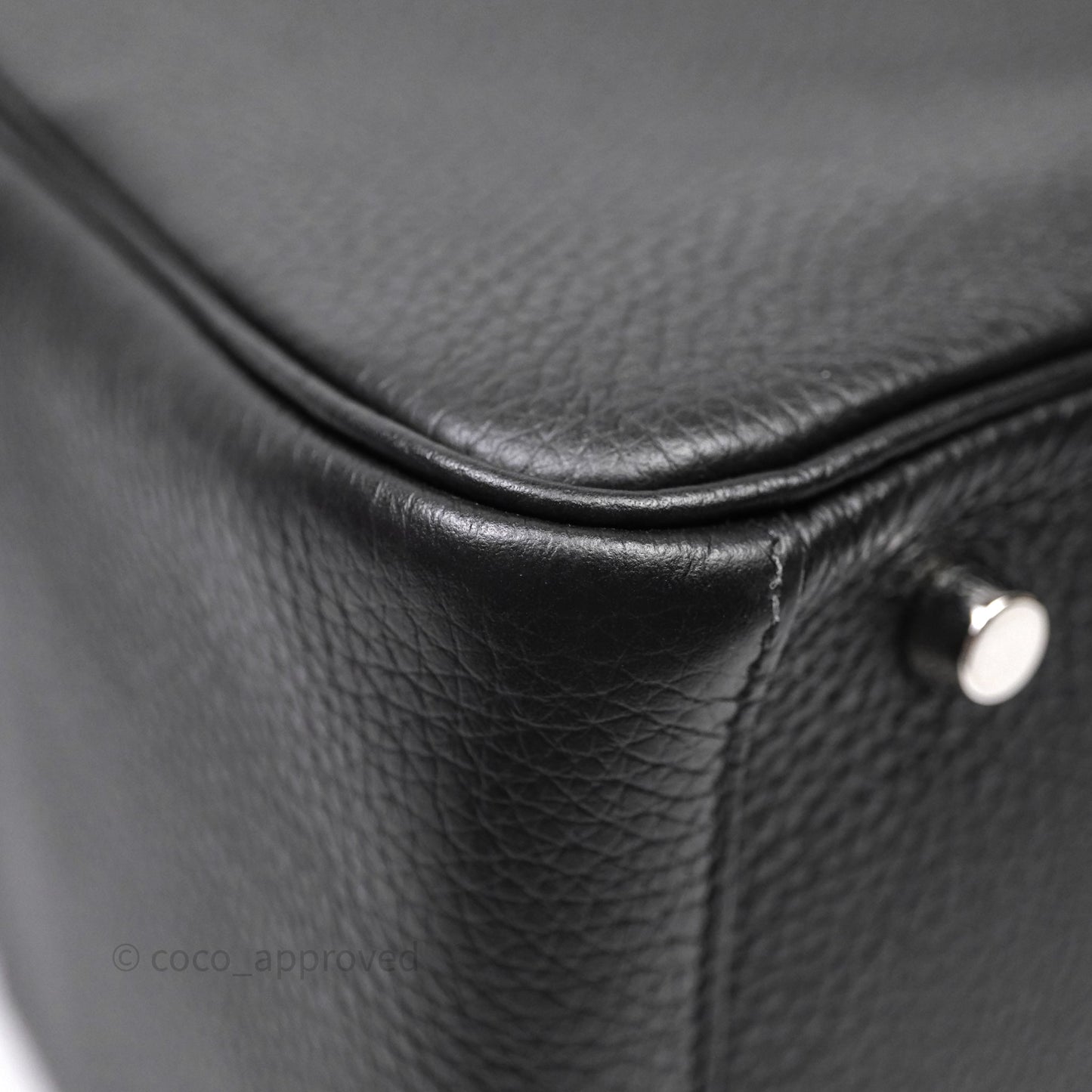 Hermès Lindy 30 Black Noir 89 Clemence Palladium Hardware