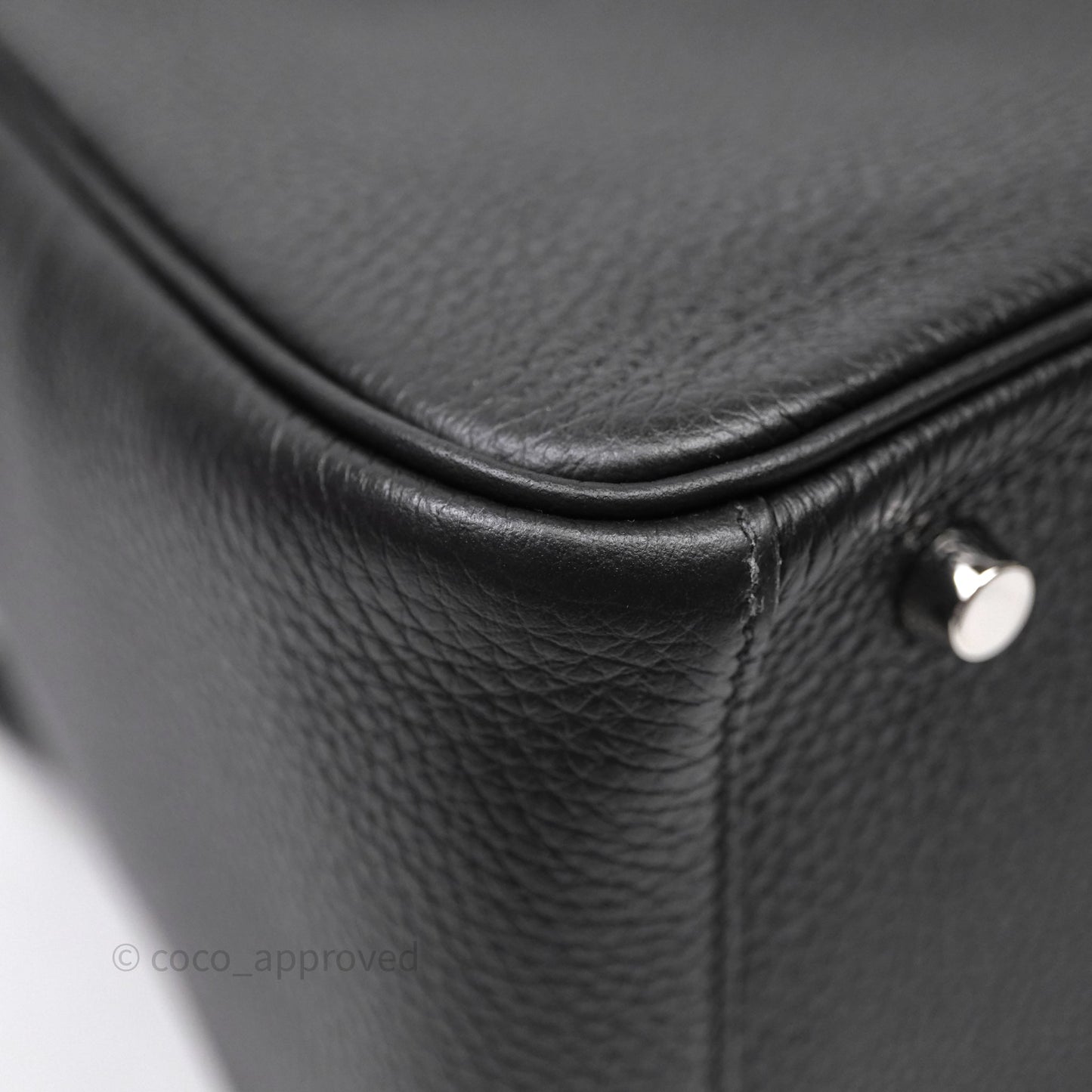 Hermès Lindy 30 Black Noir 89 Clemence Palladium Hardware