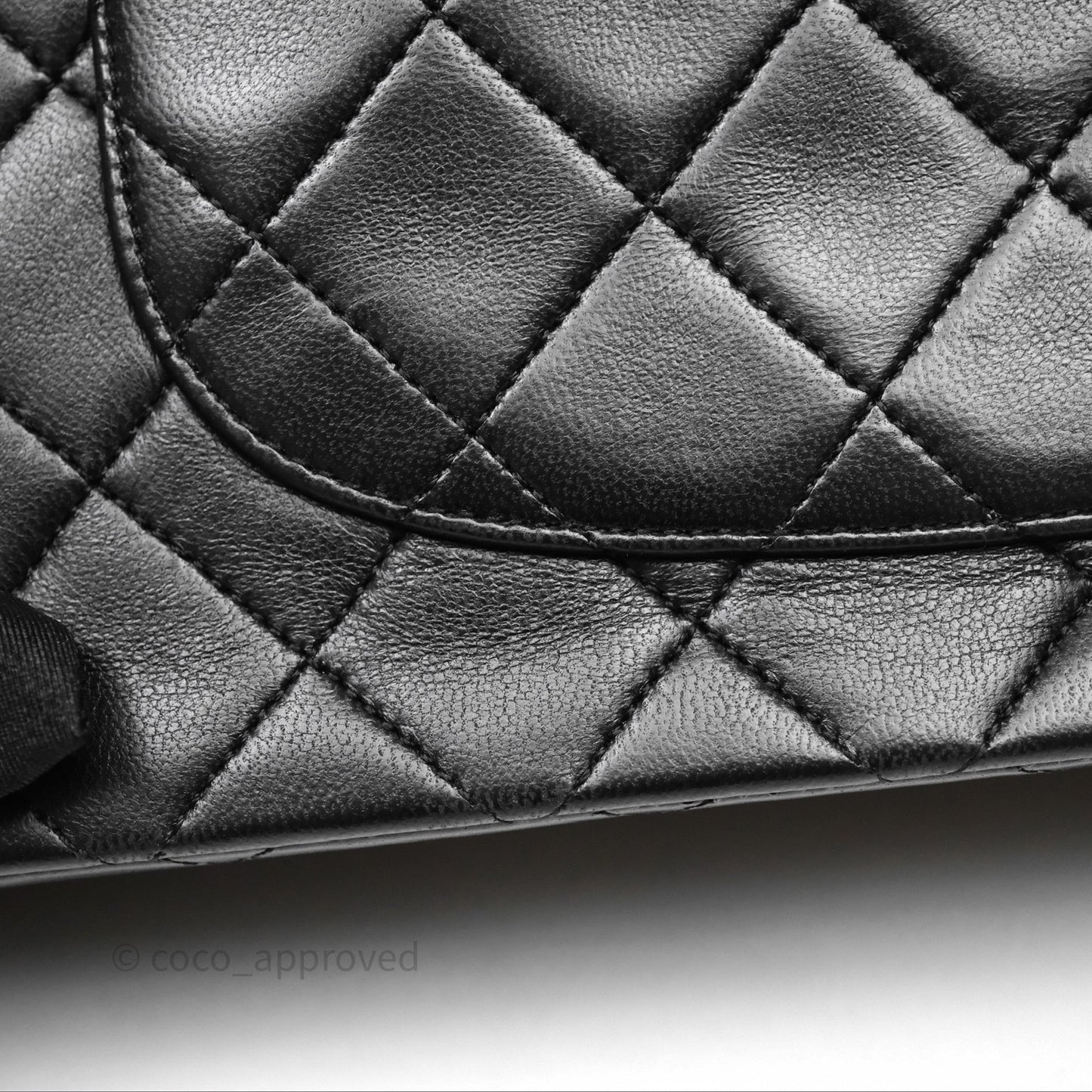 Chanel Classic Vintage Double Flap M/L Black Lambskin 24K Gold Hardware