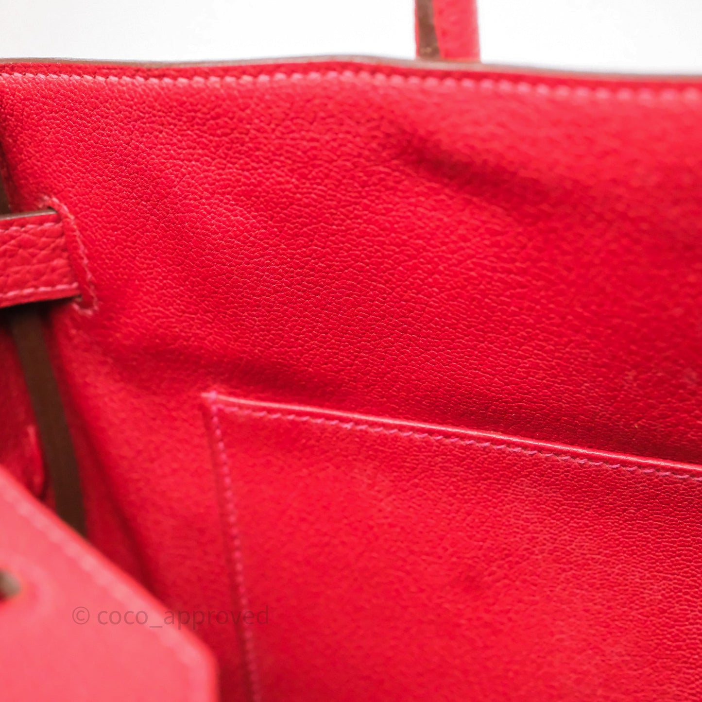 Hermès Birkin 30 Rouge Clemence Palladium Hardware