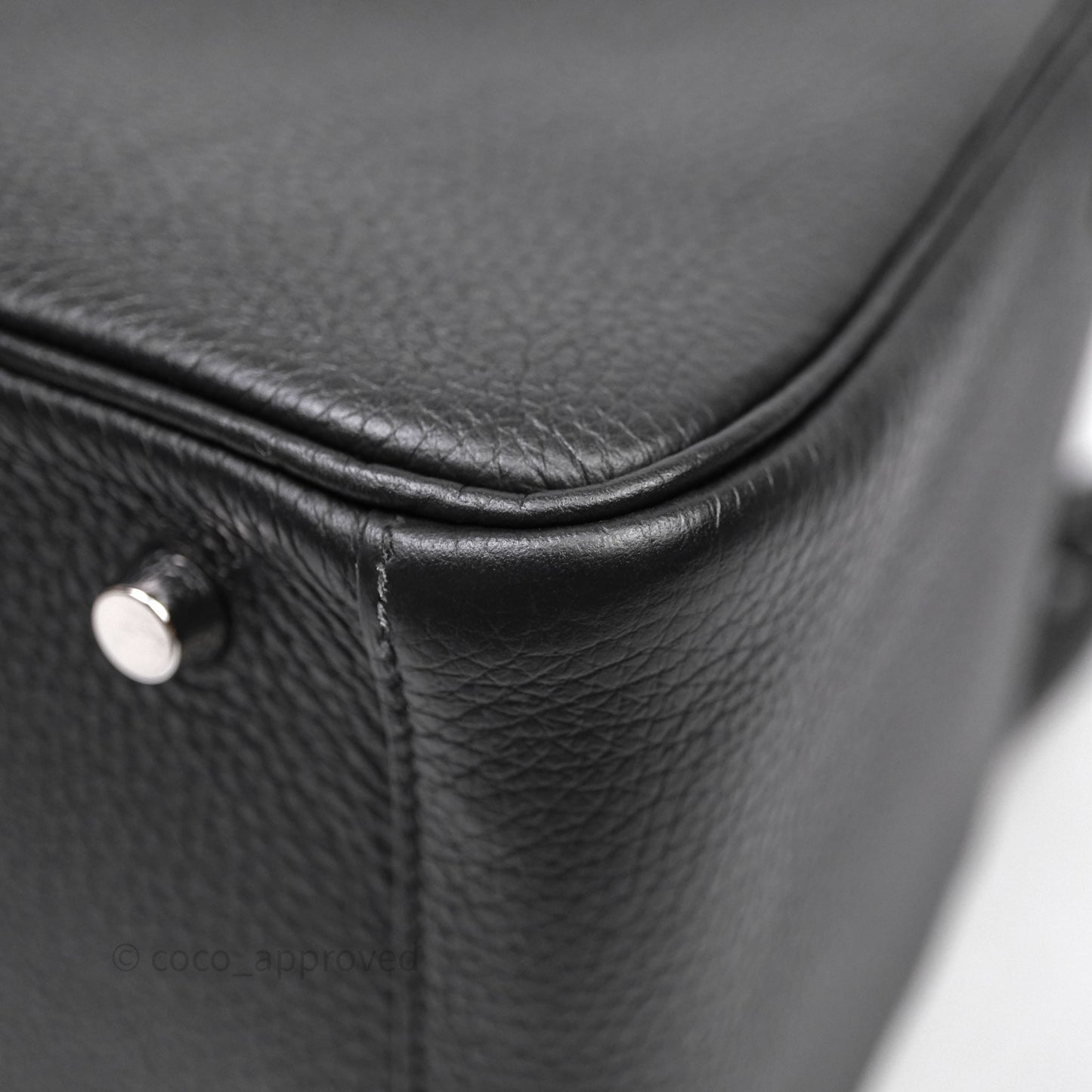 Hermès Lindy 30 Black Noir 89 Clemence Palladium Hardware
