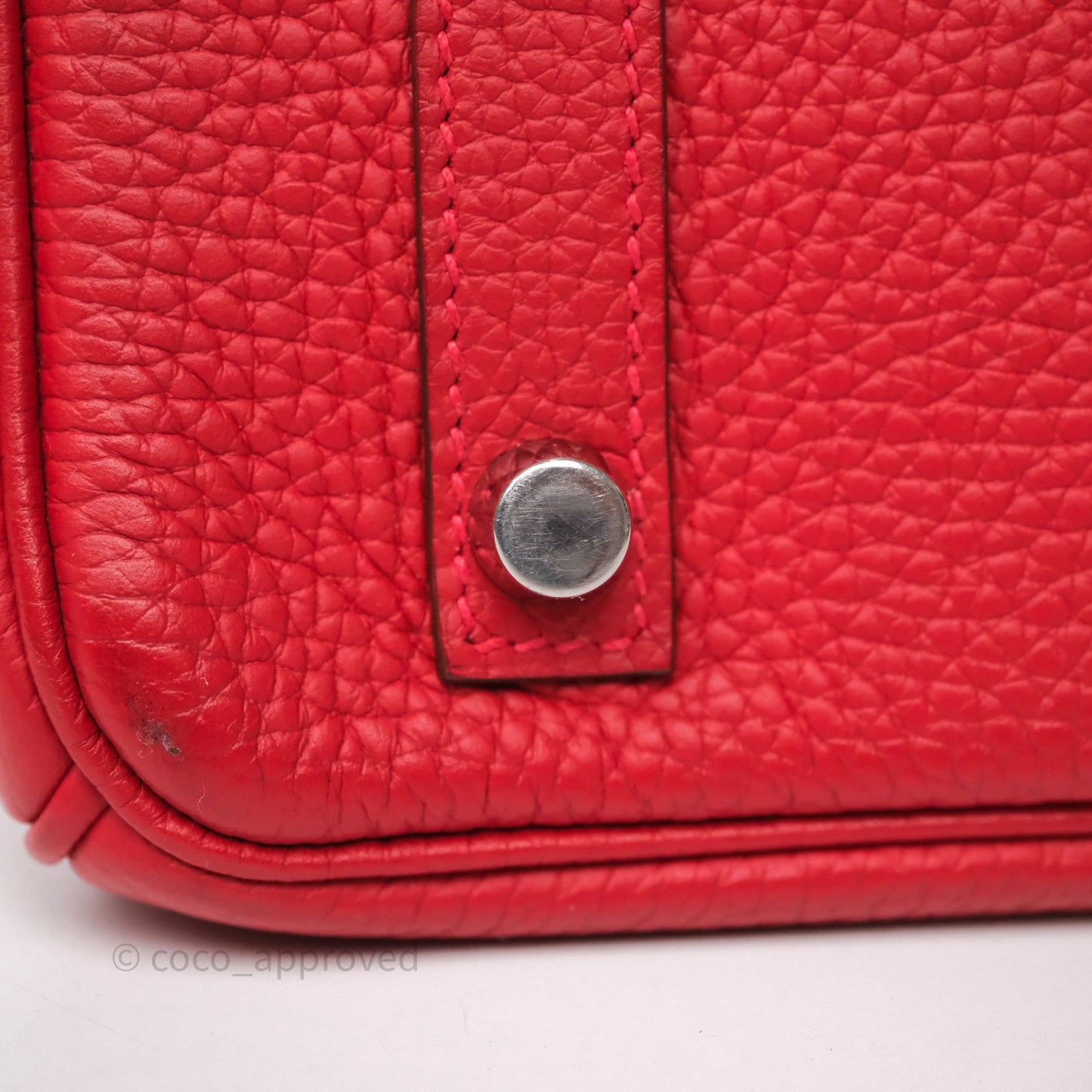 Hermès Birkin 30 Rouge Clemence Palladium Hardware