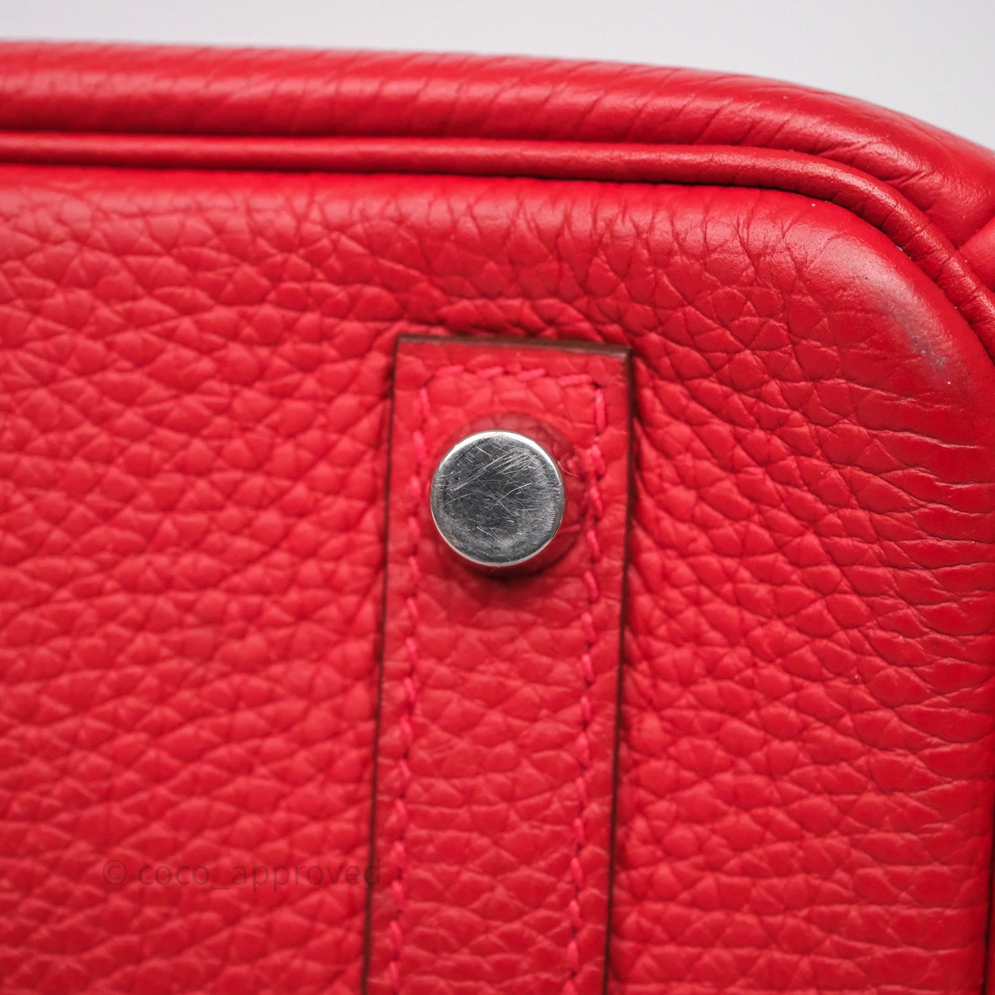 Hermès Birkin 30 Rouge Clemence Palladium Hardware