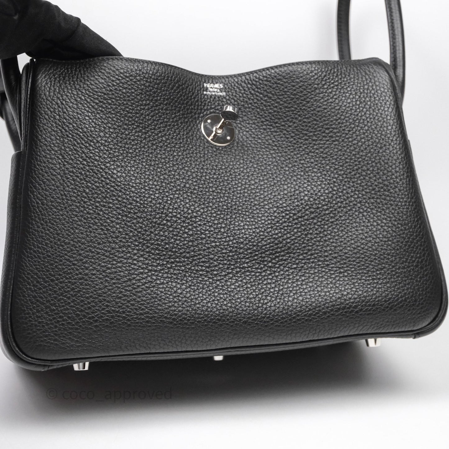 Hermès Lindy 30 Black Noir 89 Clemence Palladium Hardware