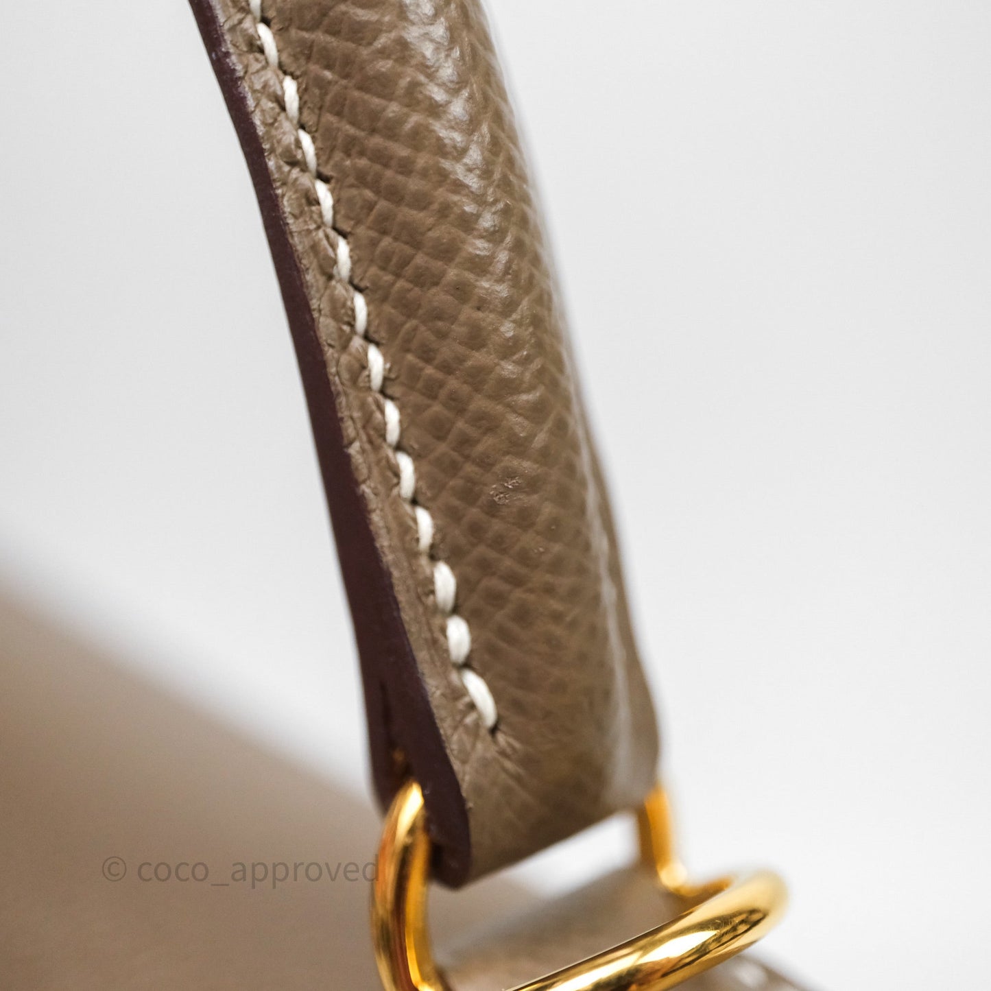 Hermes Kelly 28 Etoupe 18 Epsom Gold Hardware