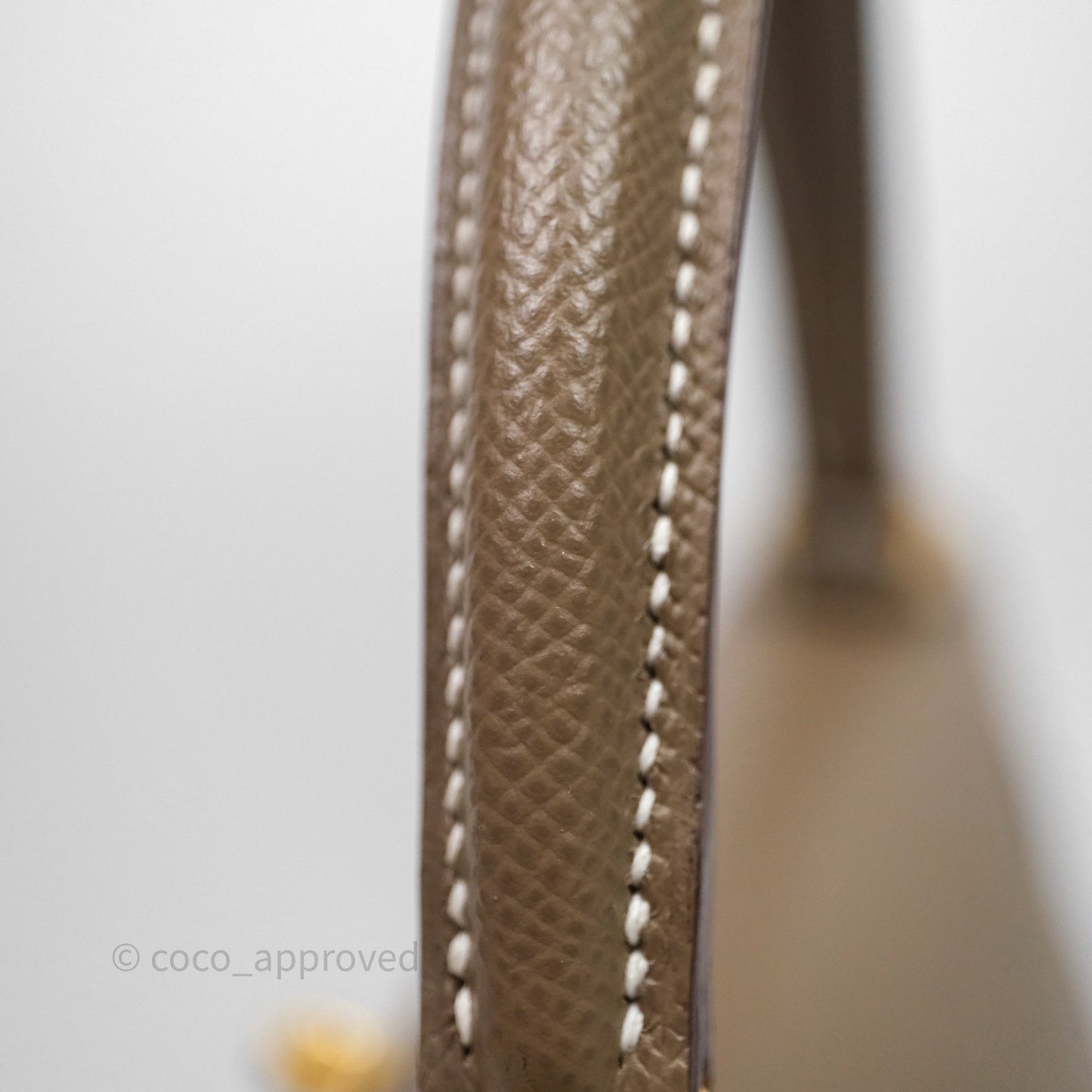 Hermes Kelly 28 Etoupe 18 Epsom Gold Hardware
