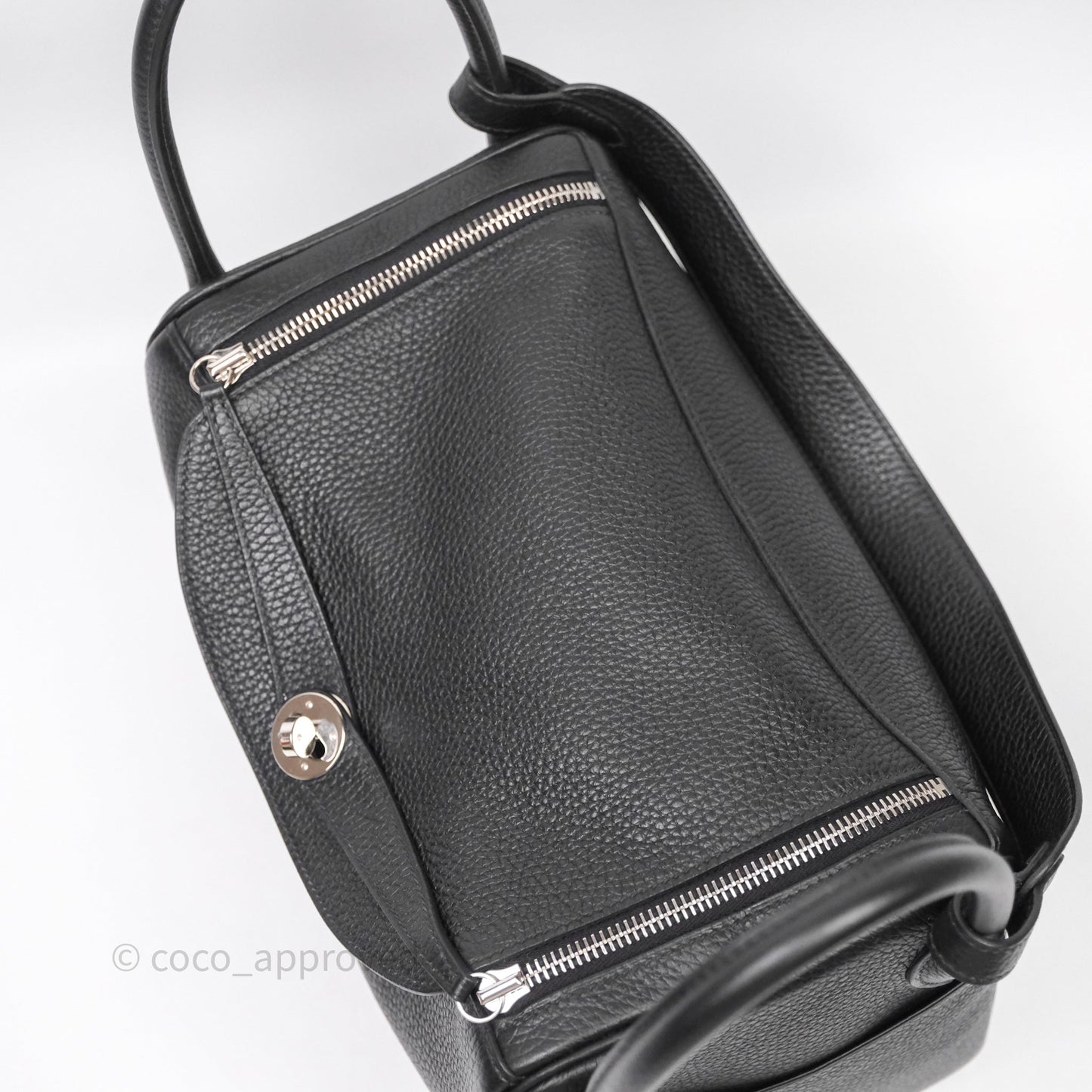 Hermès Lindy 30 Black Noir 89 Clemence Palladium Hardware