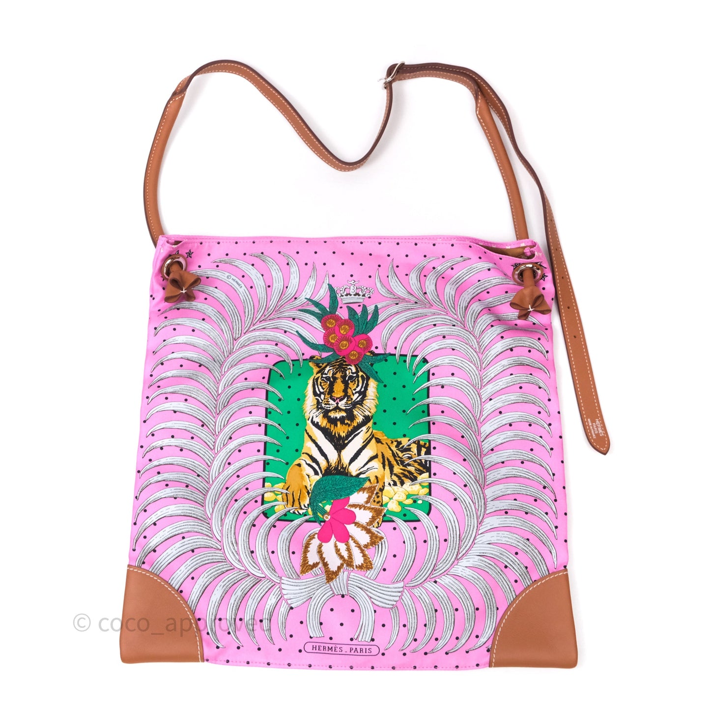 Hermès Silk City Bag Tiger Royal Pink