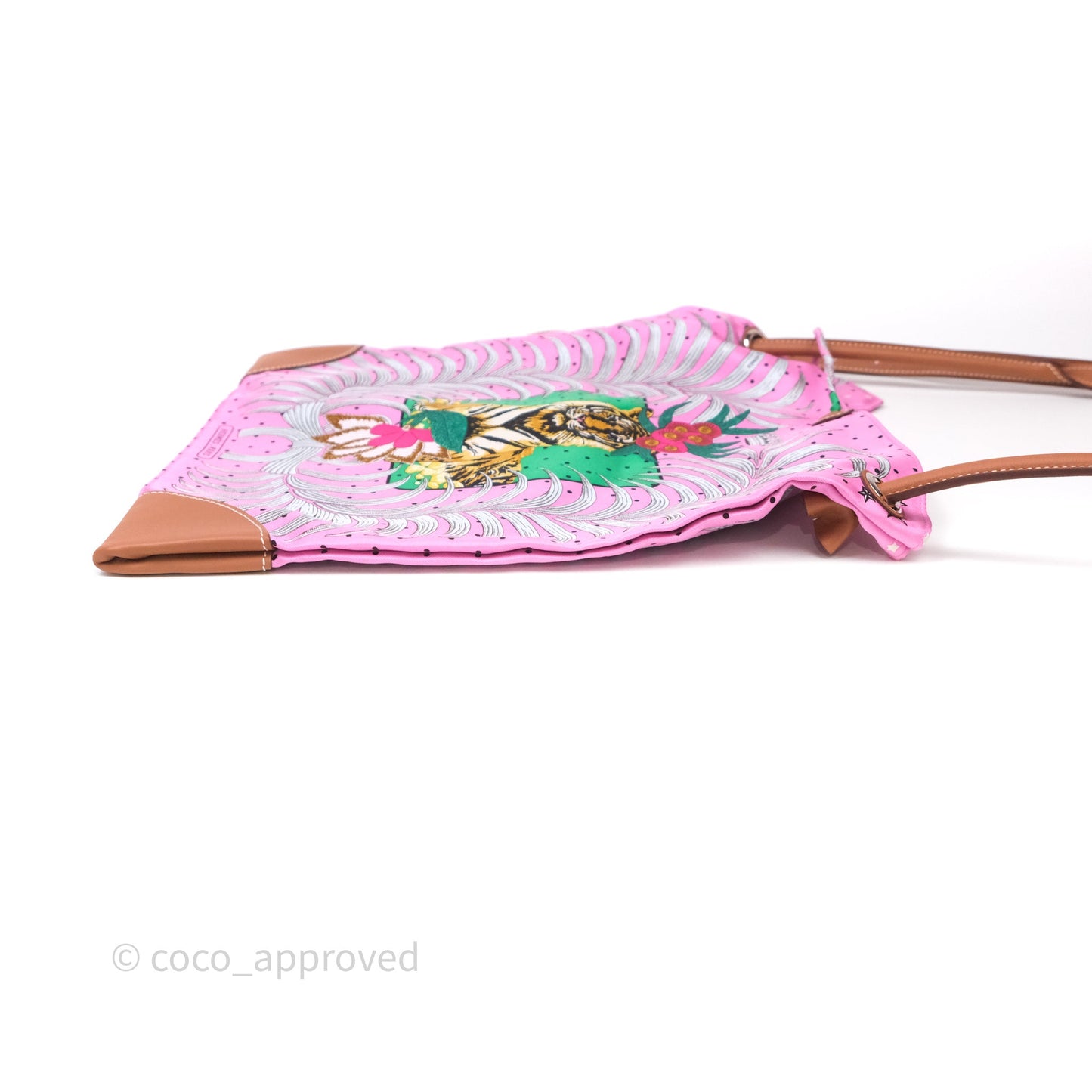Hermès Silk City Bag Tiger Royal Pink