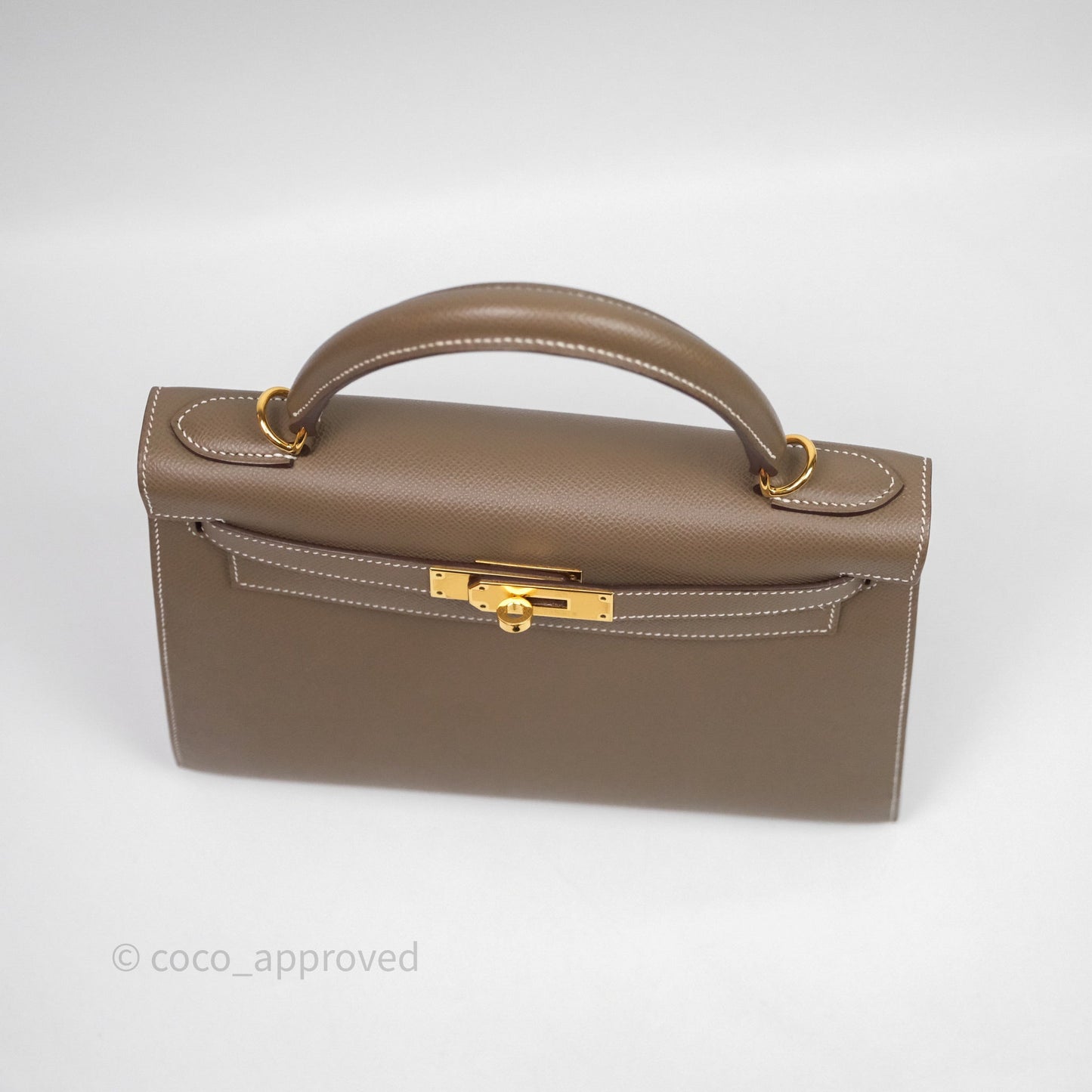 Hermes Kelly 28 Etoupe 18 Epsom Gold Hardware