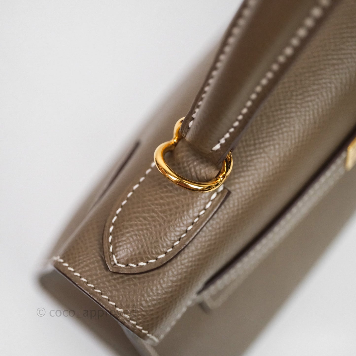 Hermes Kelly 28 Etoupe 18 Epsom Gold Hardware