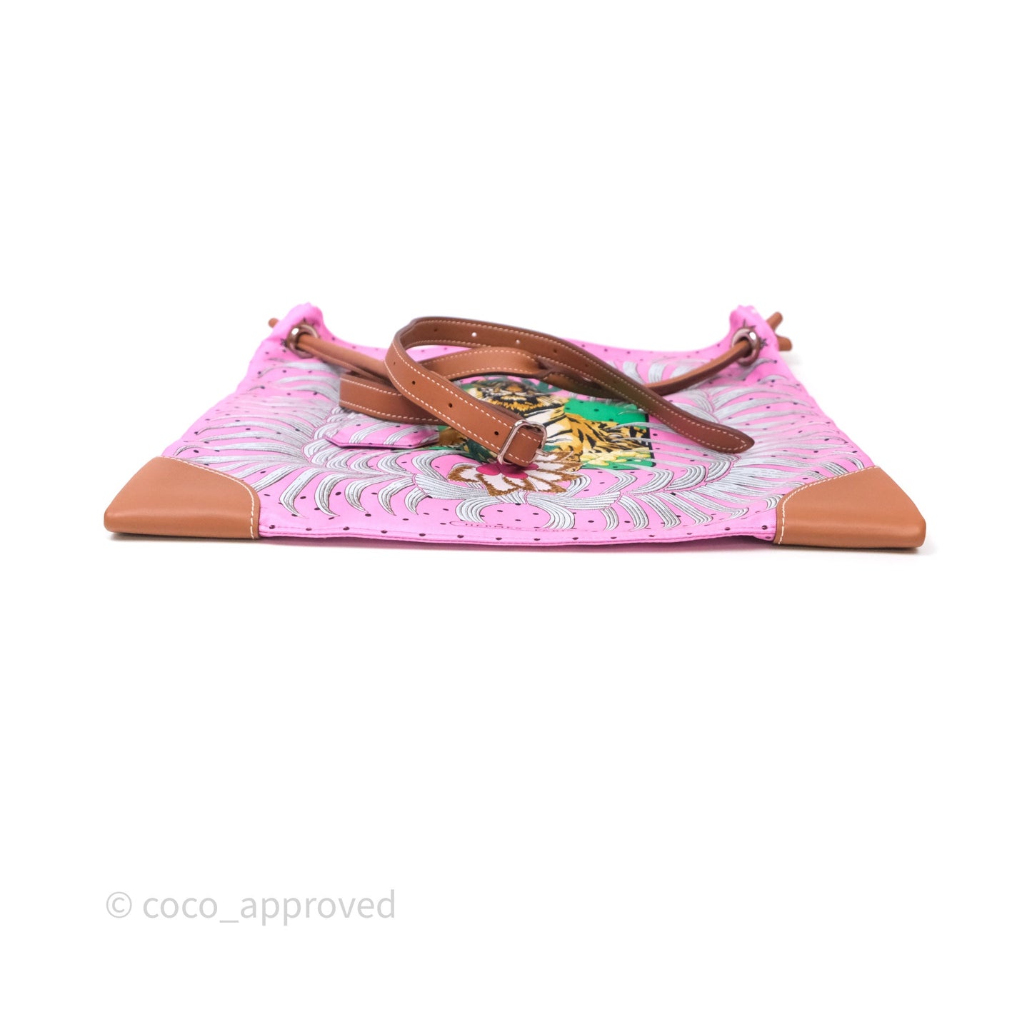 Hermès Silk City Bag Tiger Royal Pink