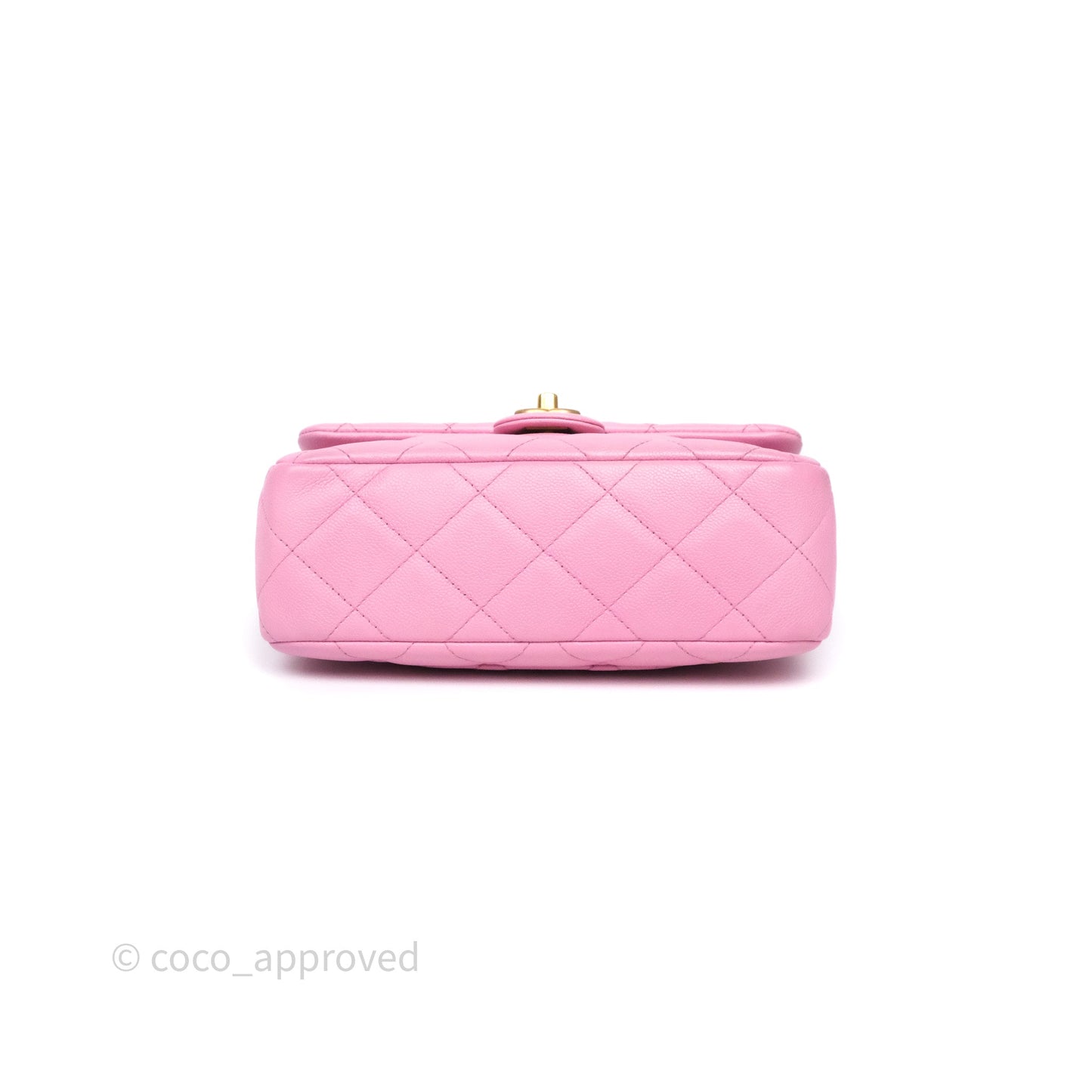 Chanel Large Flap Bag Heart Adjustable Chain Pink Caviar Aged Gold Hardware