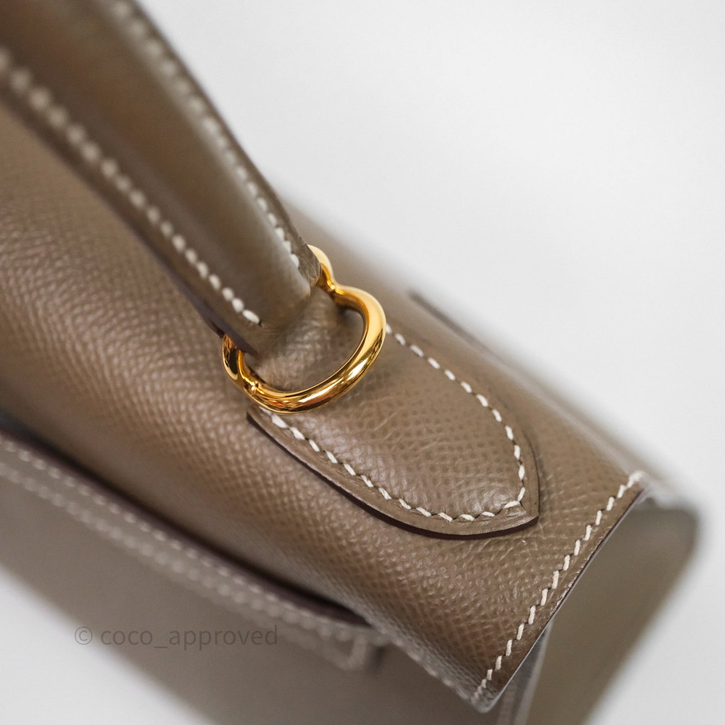 Hermes Kelly 28 Etoupe 18 Epsom Gold Hardware