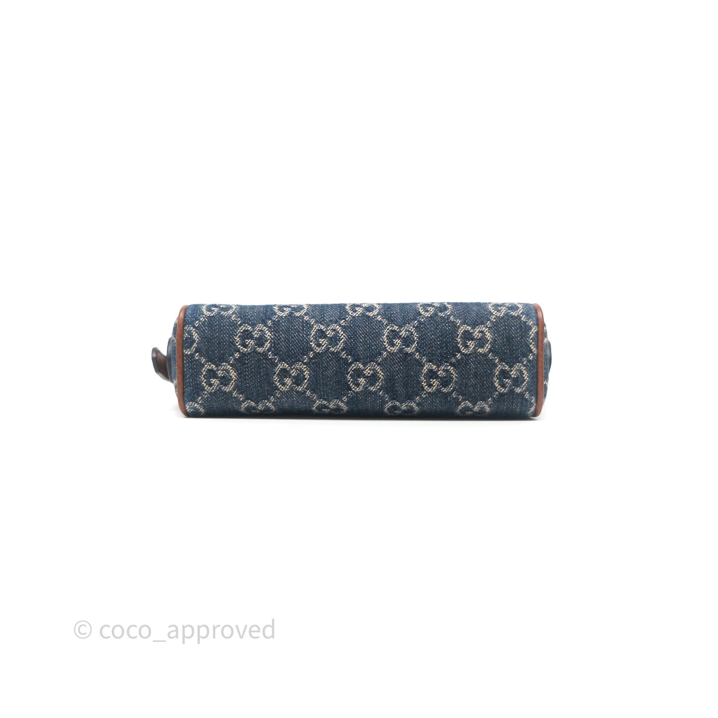 Gucci Ophidia Jacquard Denim Mini Bag Gold Hardware
