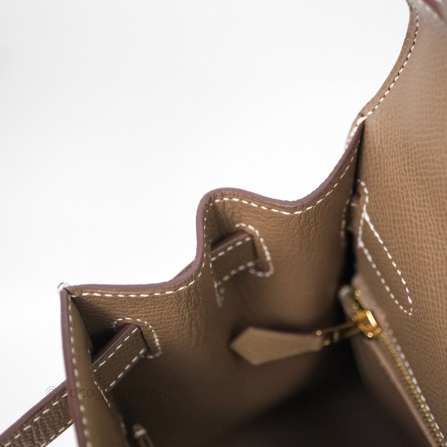 Hermes Kelly 28 Etoupe 18 Epsom Gold Hardware