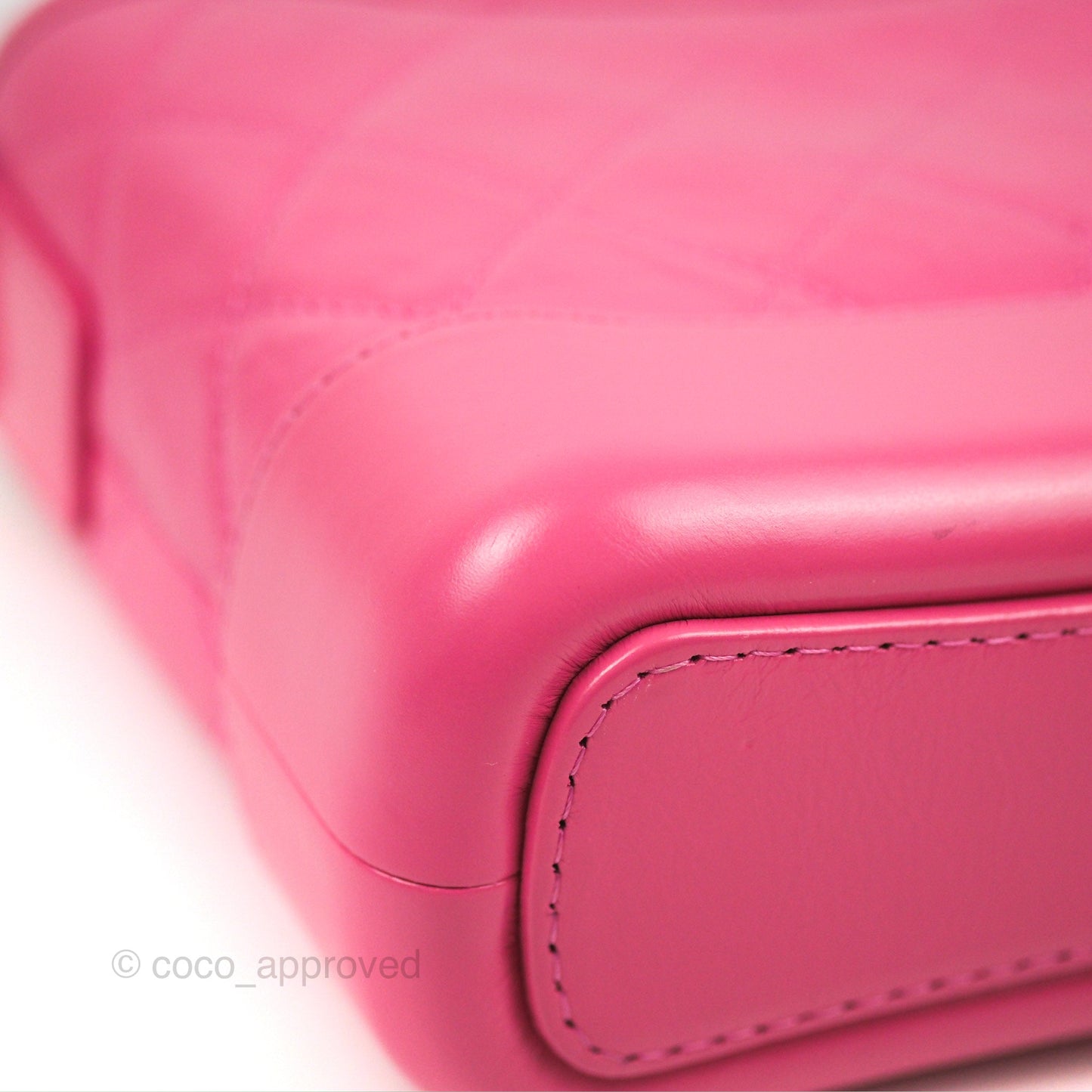 Chanel Quilted Small Gabrielle Hobo Pink Aged Calfskin Mixed Hardware