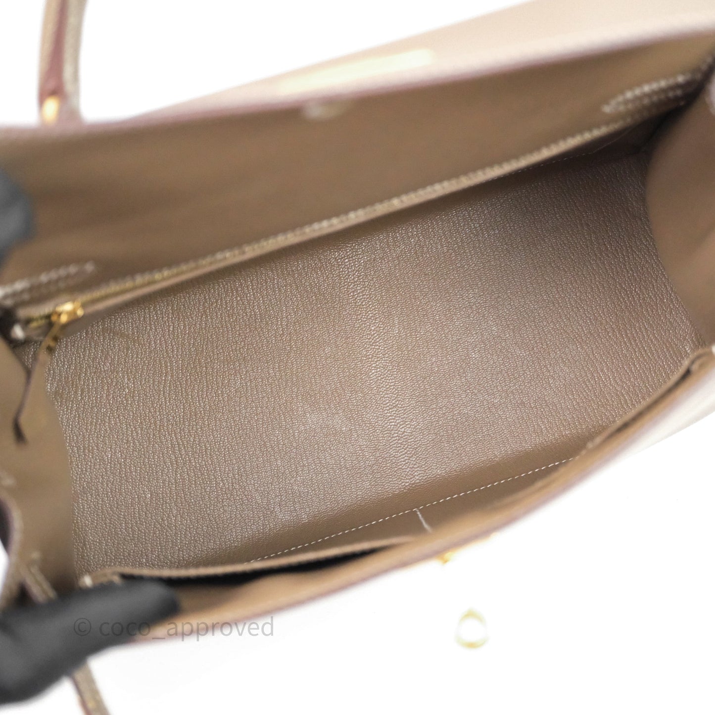 Hermes Kelly 28 Etoupe 18 Epsom Gold Hardware