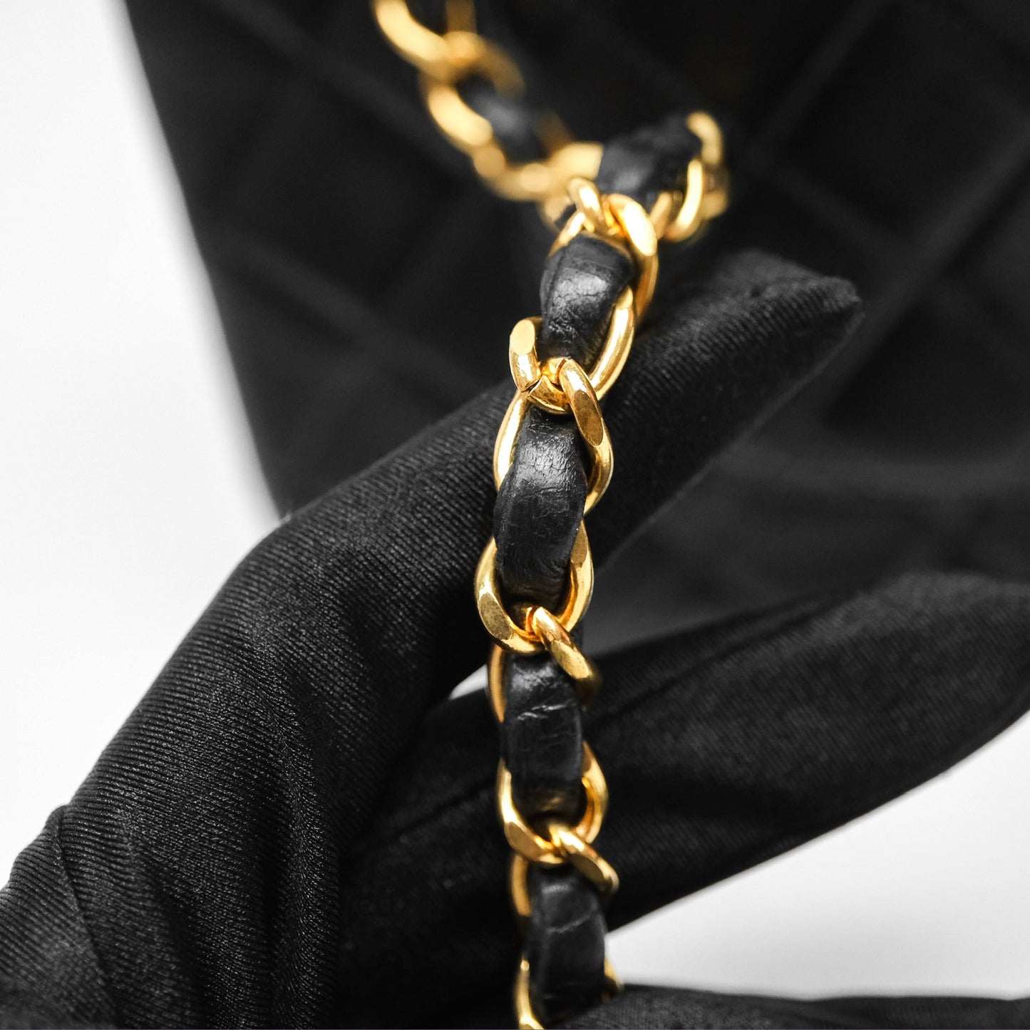 Chanel Classic Vintage Double Flap M/L Black Lambskin 24K Gold Hardware
