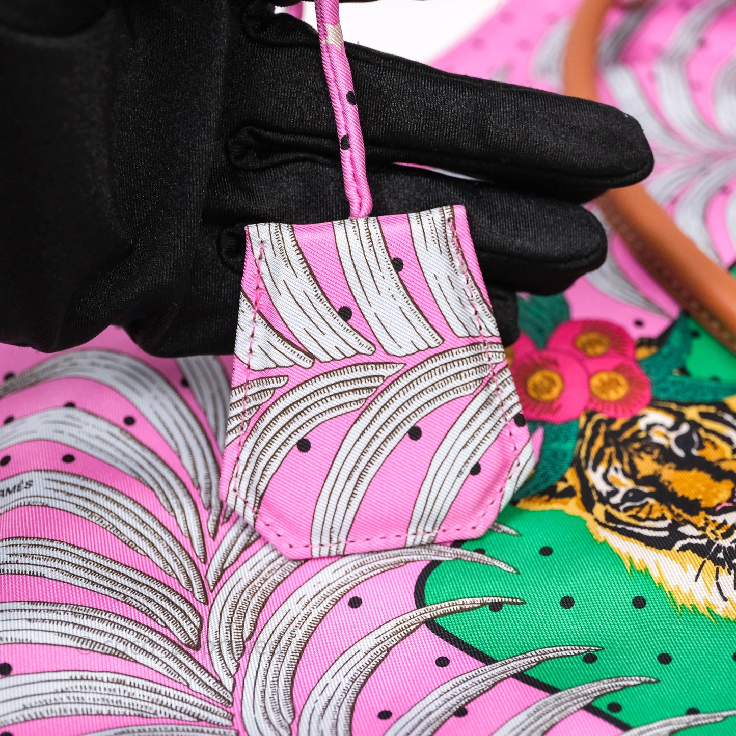 Hermès Silk City Bag Tiger Royal Pink