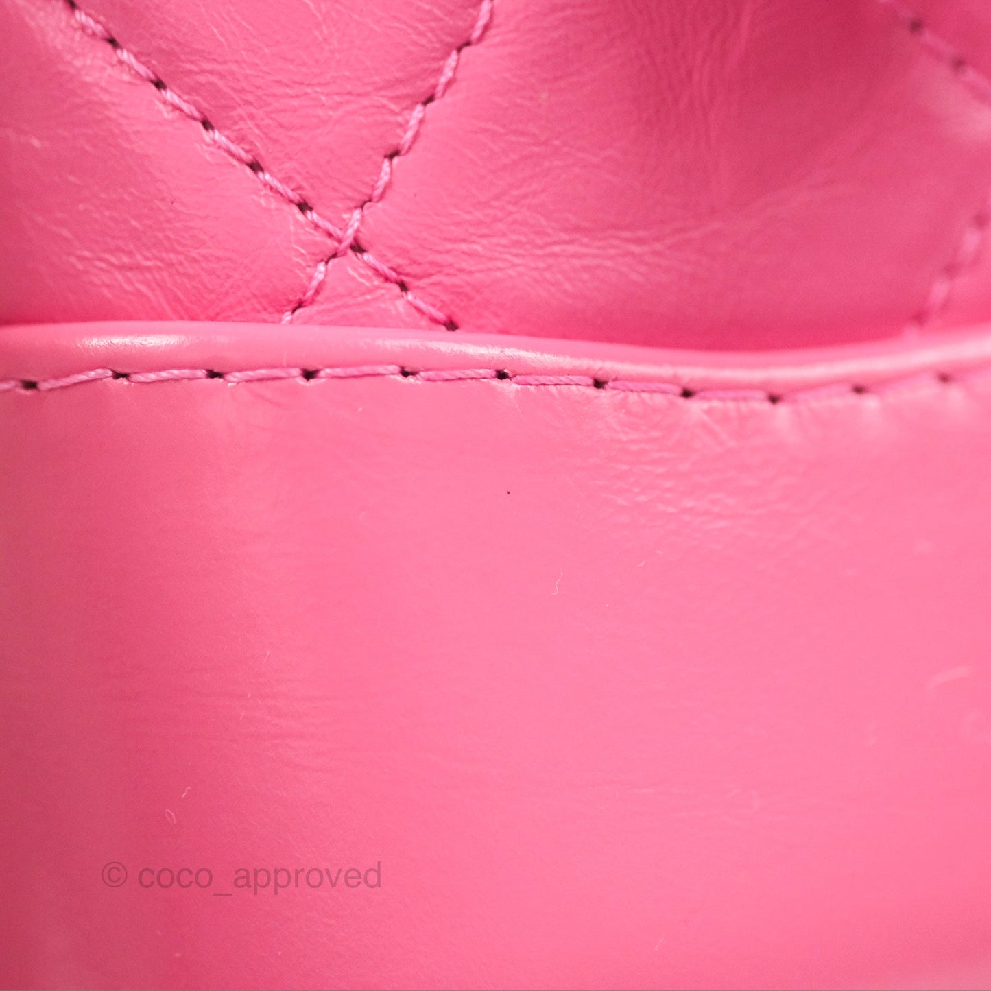 Chanel Quilted Small Gabrielle Hobo Pink Aged Calfskin Mixed Hardware