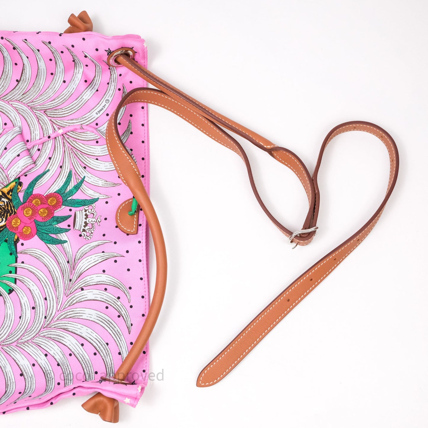 Hermès Silk City Bag Tiger Royal Pink