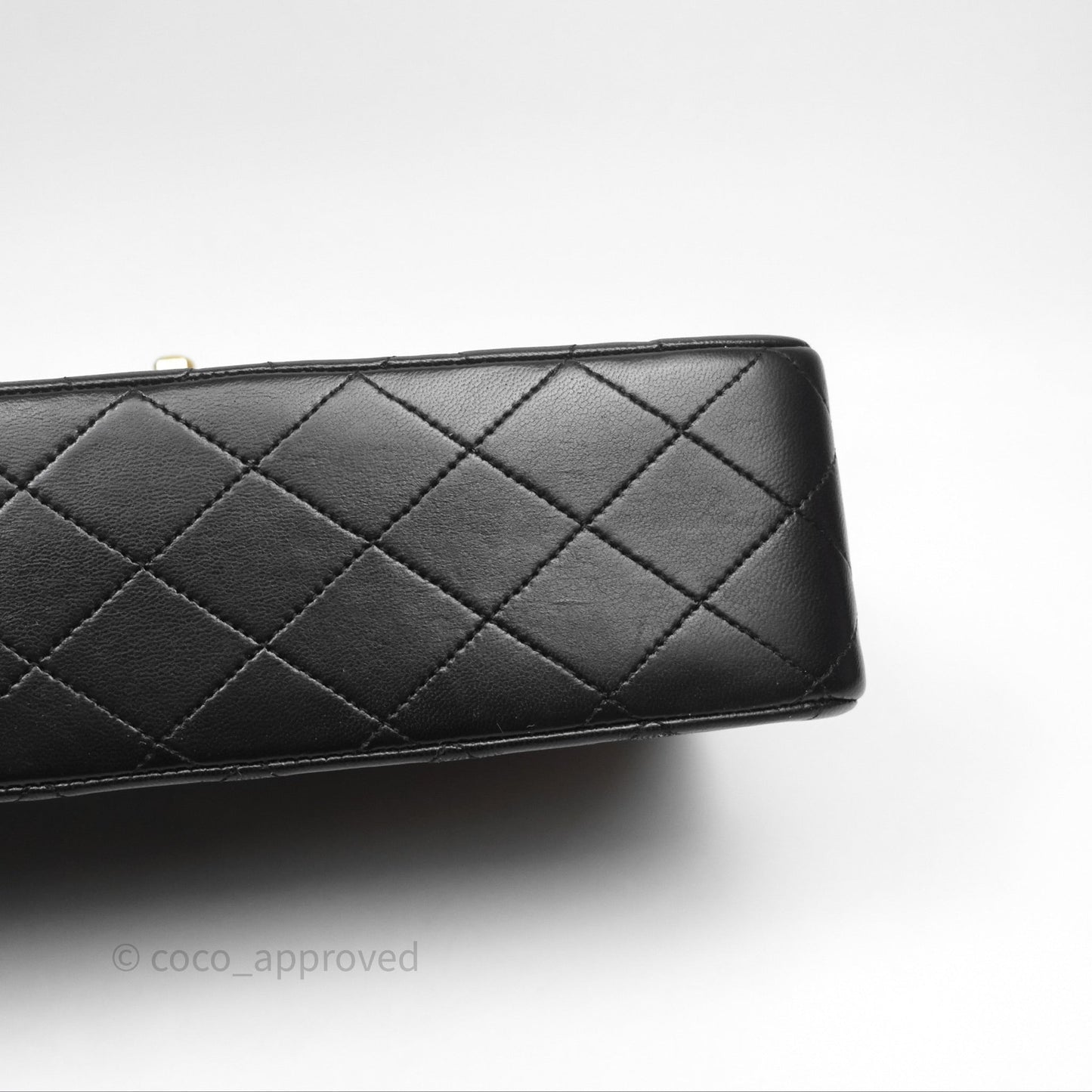 Chanel Classic Vintage Double Flap M/L Black Lambskin 24K Gold Hardware