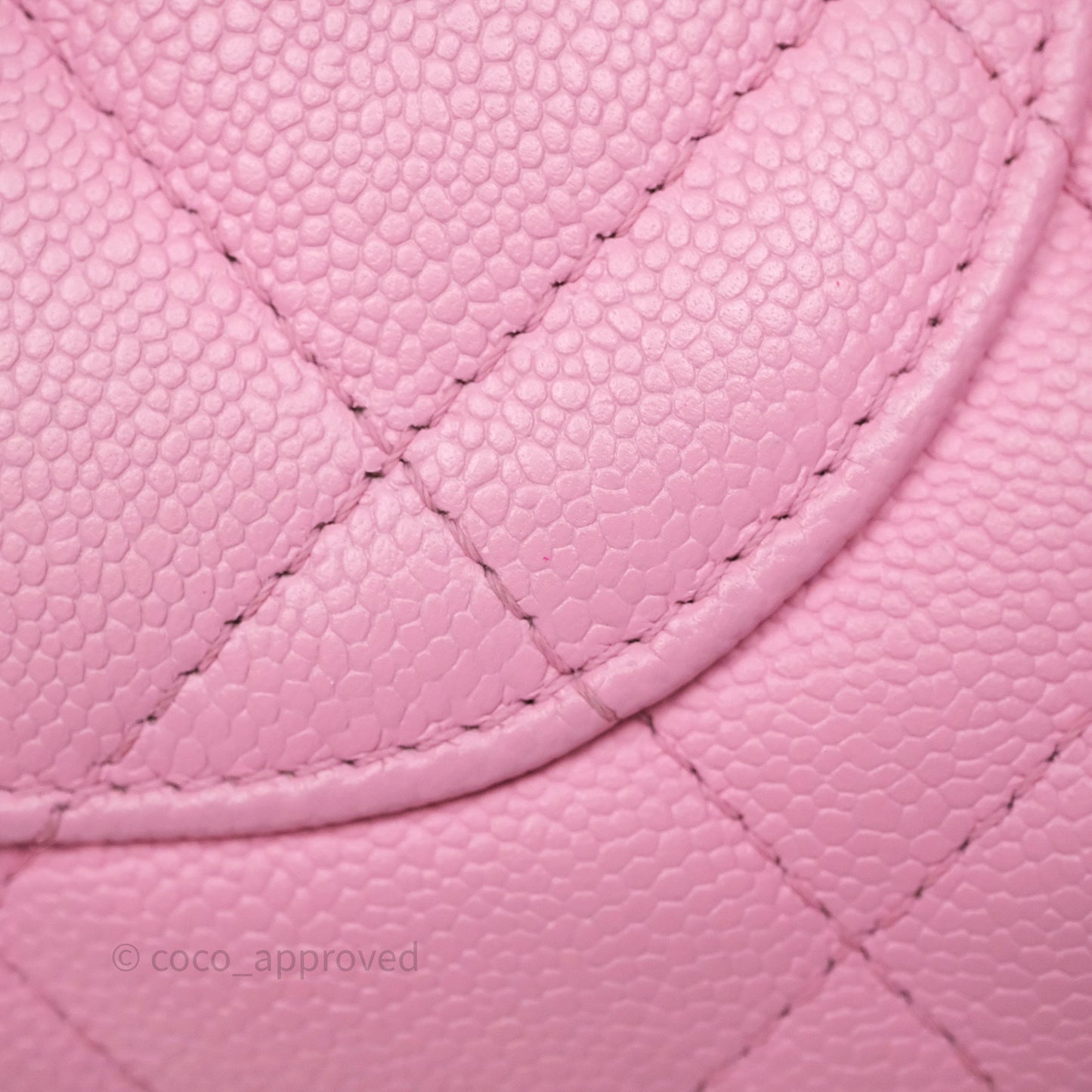Chanel Large Flap Bag Heart Adjustable Chain Pink Caviar Aged Gold Hardware