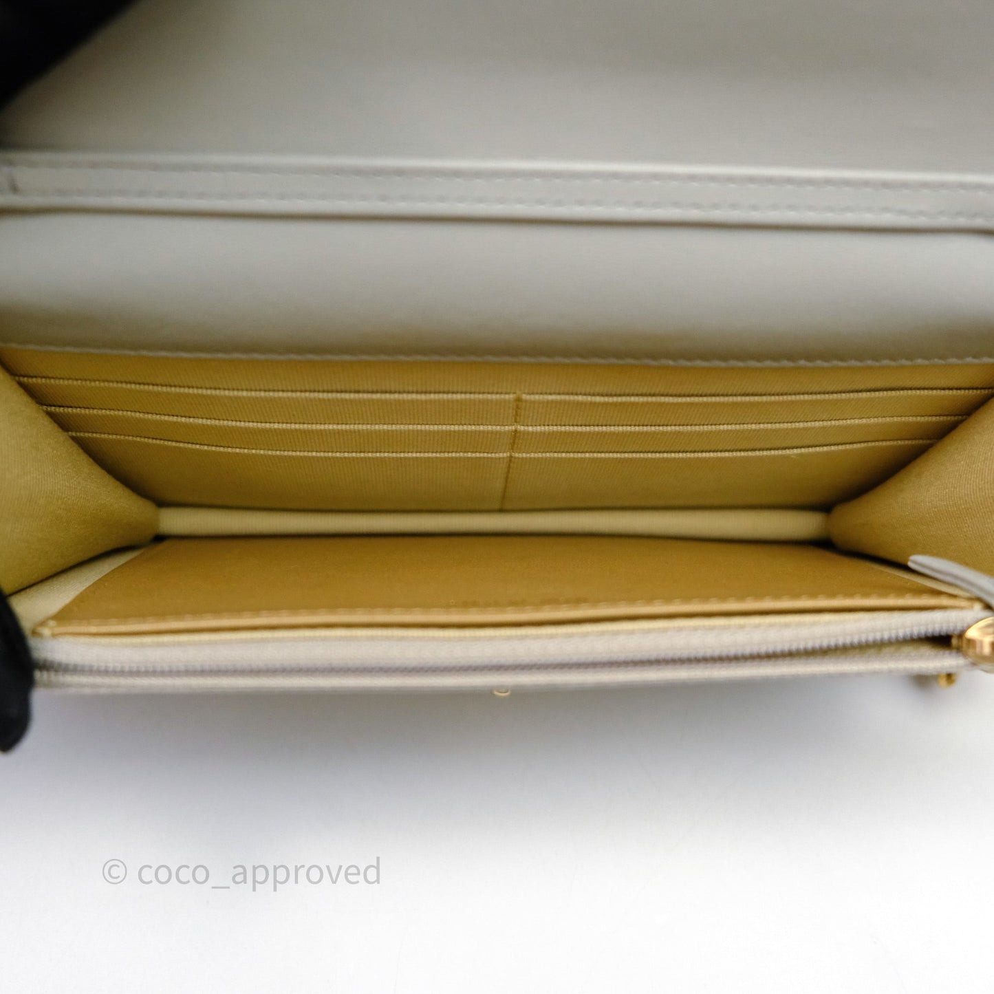 Chanel Quilted Pearl Crush Wallet on Chain WOC Grey Lambskin Aged Gold Hardware