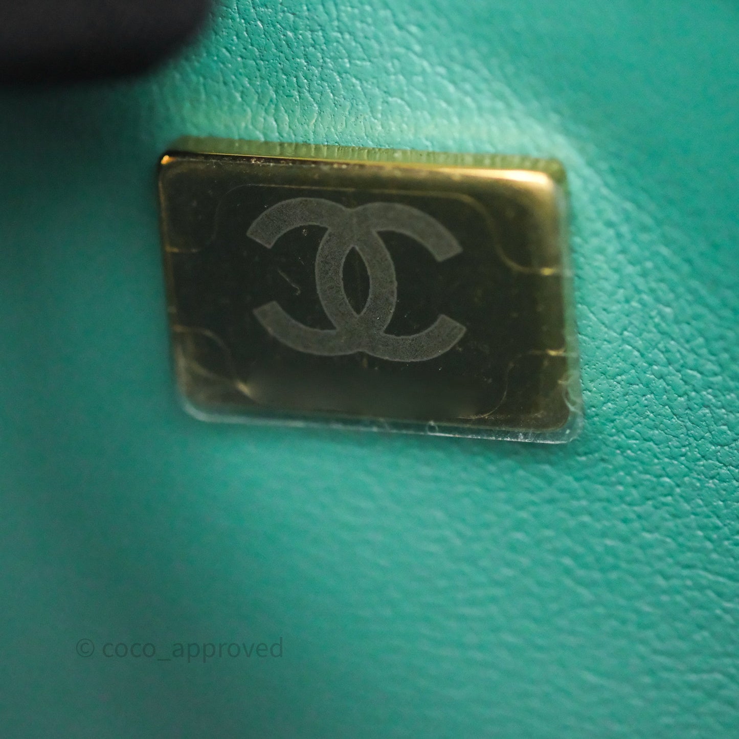 Chanel Small Classic Flap Quilted Green Lambskin Gold Hardware