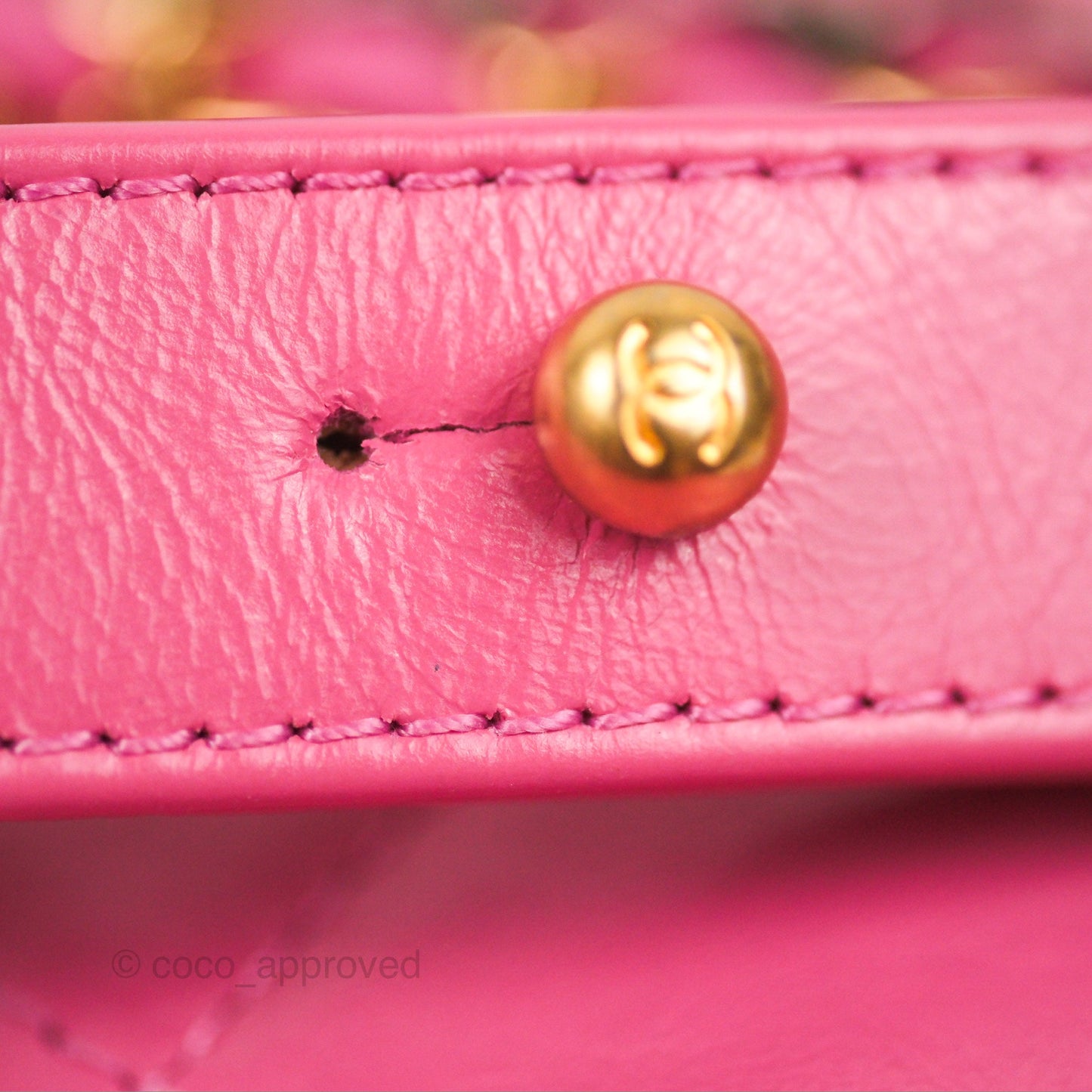 Chanel Quilted Small Gabrielle Hobo Pink Aged Calfskin Mixed Hardware