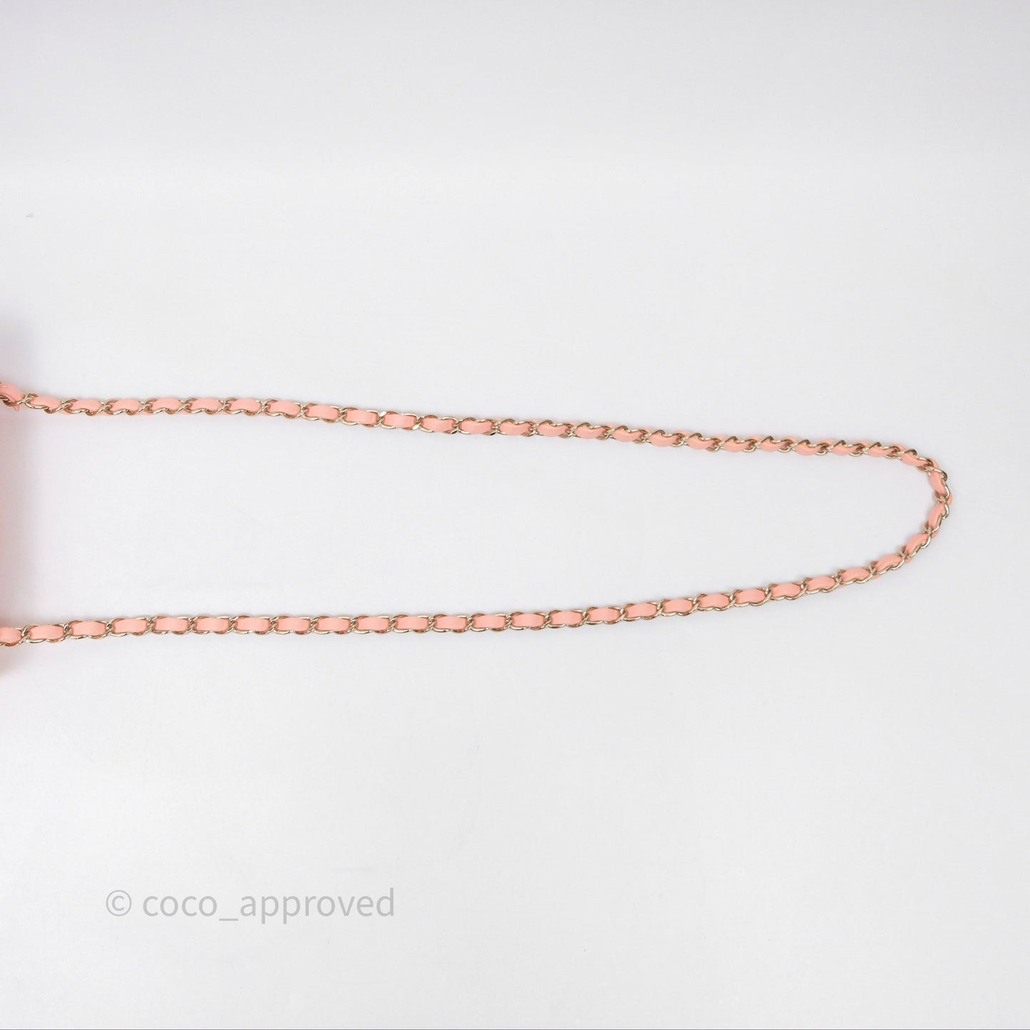 Chanel Mini Square Quilted Peach Lambskin Gold Hardware